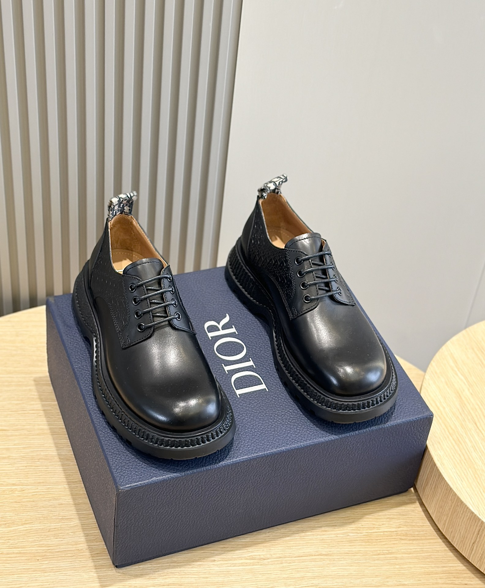 Dior Male Leather Shoes Cow Leather Brown L-s