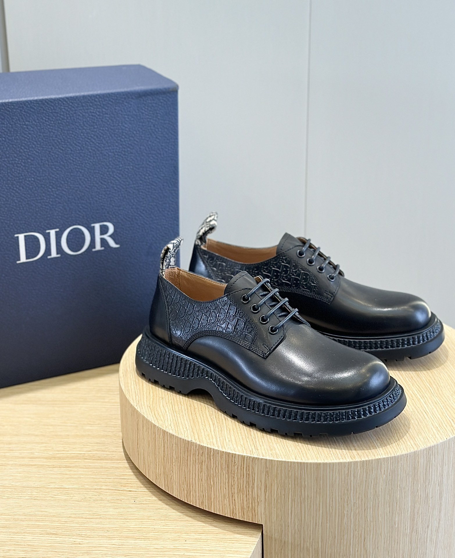 Dior Male Leather Shoes Cow Leather Brown L-s