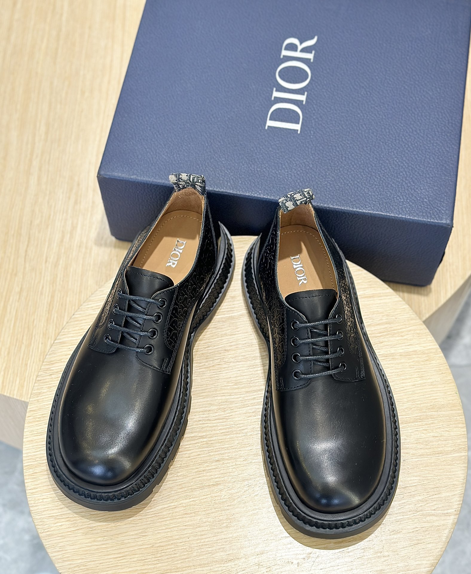 Dior Male Leather Shoes Cow Leather Brown L-s