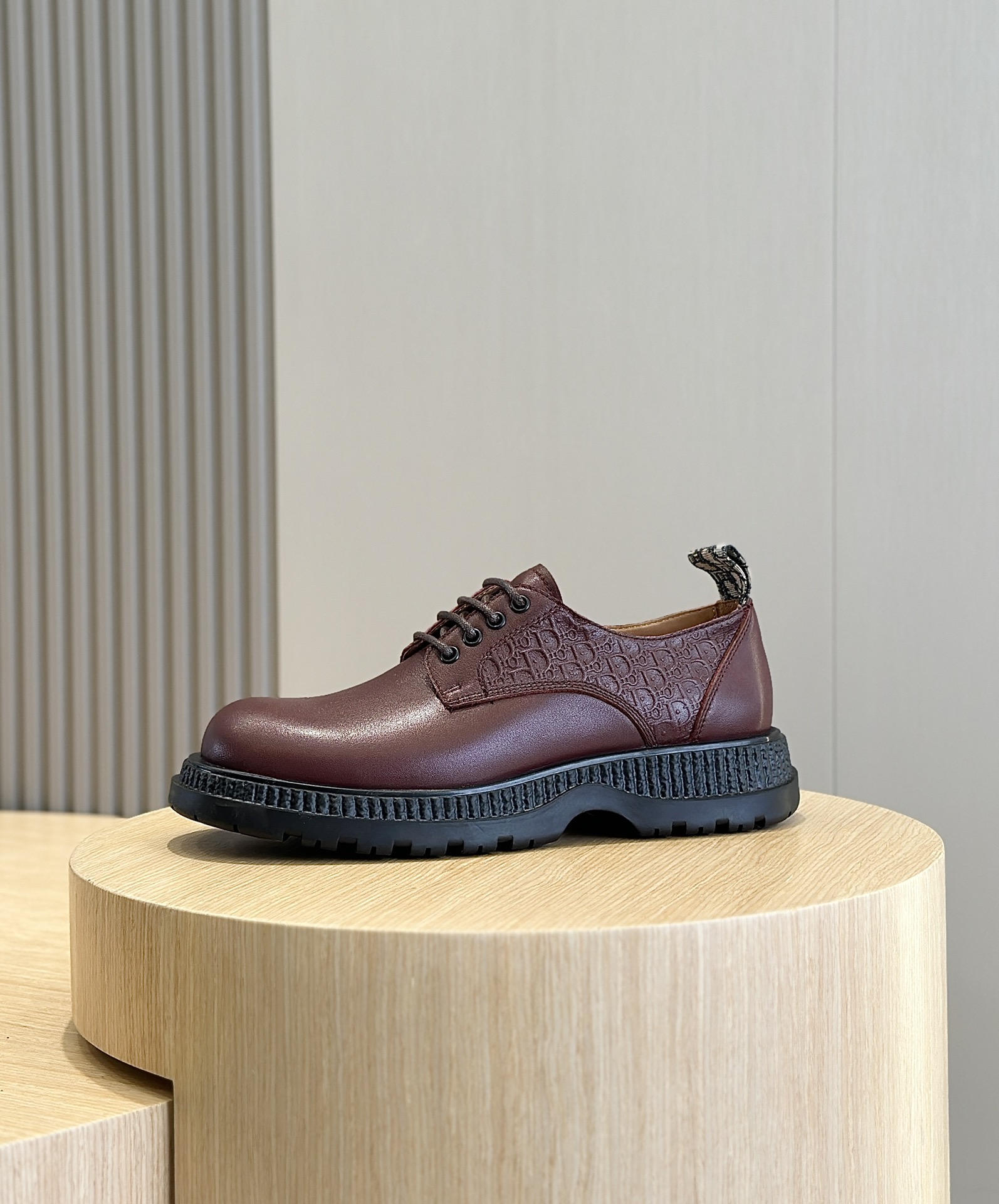 Dior Male Leather Shoes Cow Leather Brown L-s