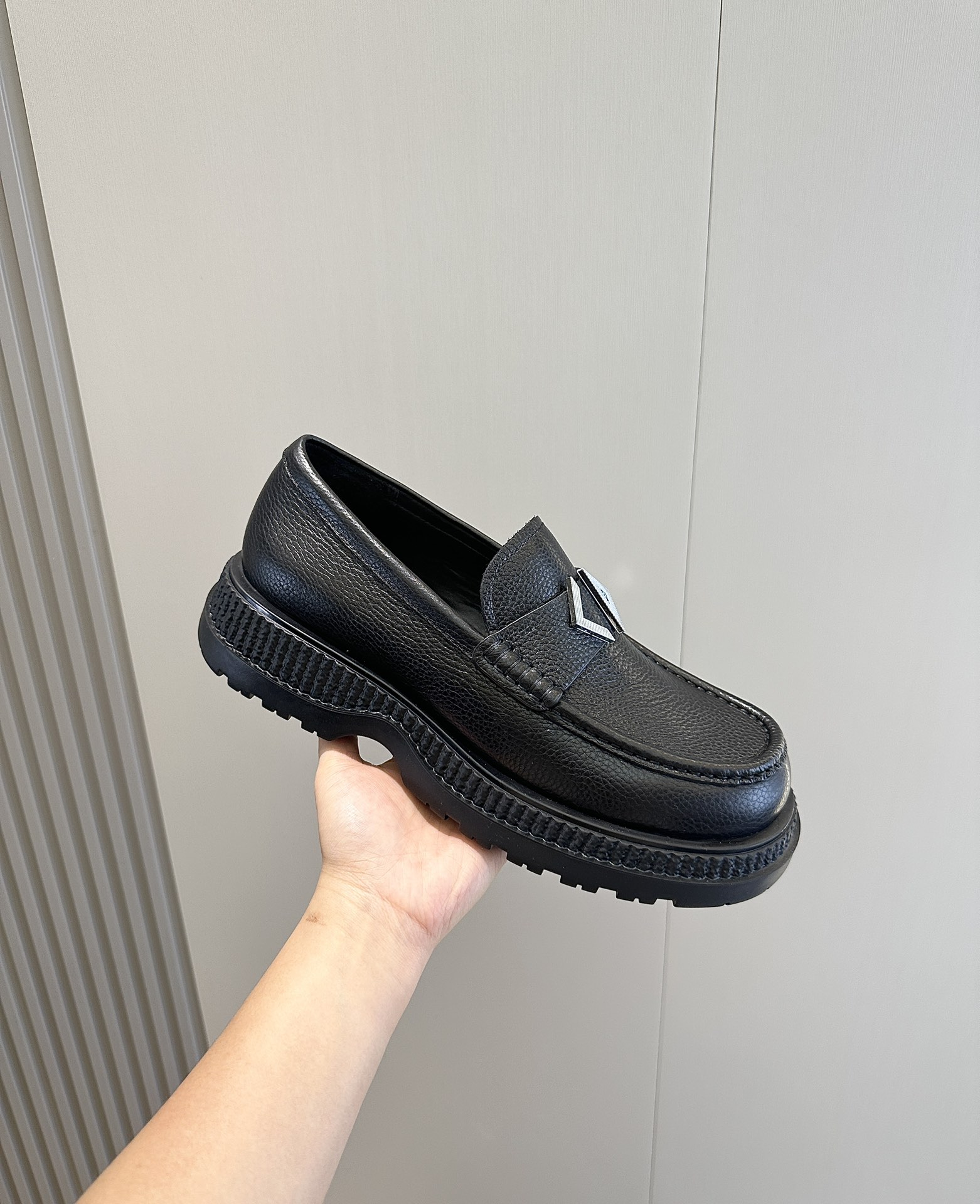 Loafers Cow Leather Black L-s