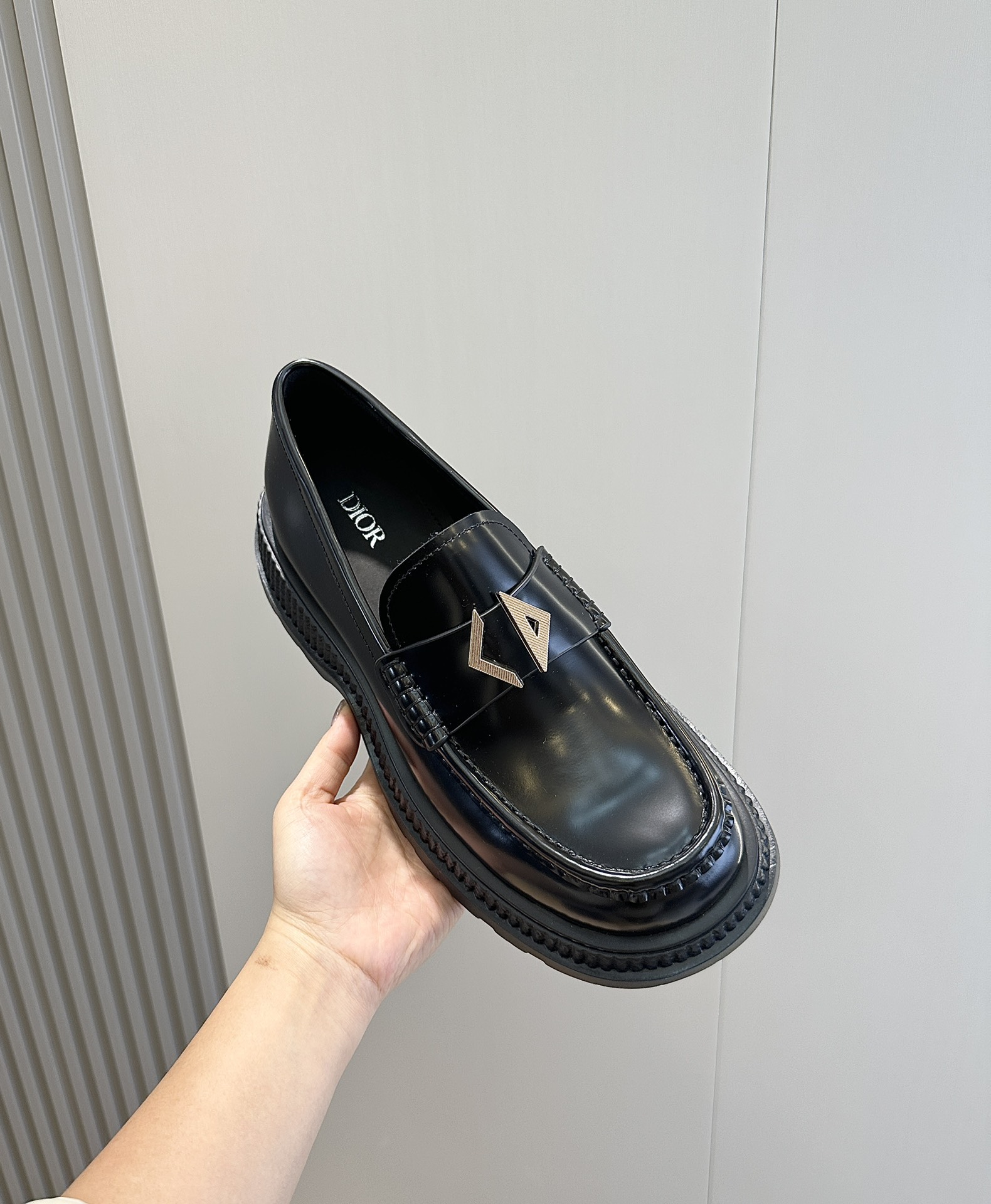 Loafers Cow Leather Black L-s
