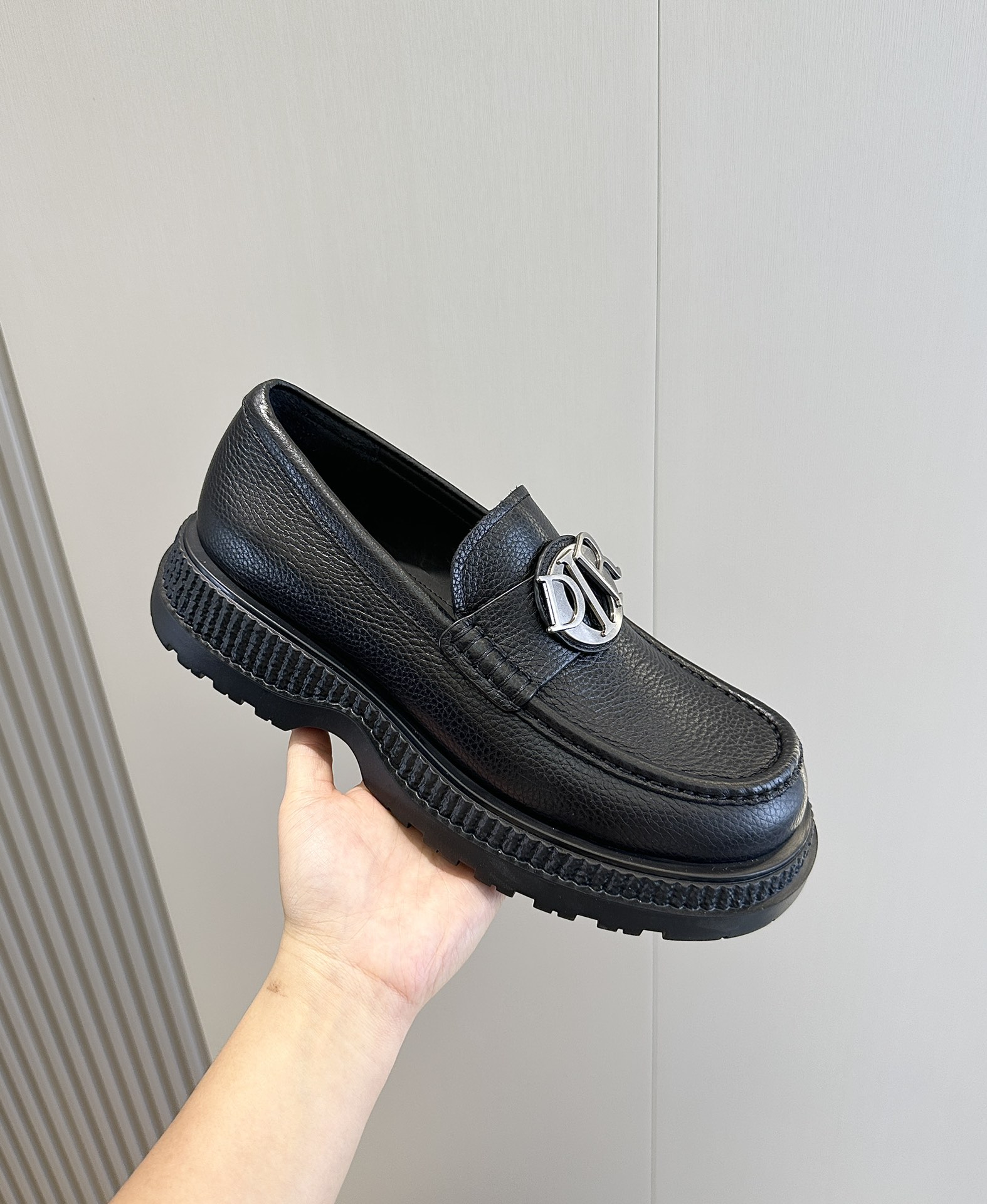Loafers Cow Leather Black L-s