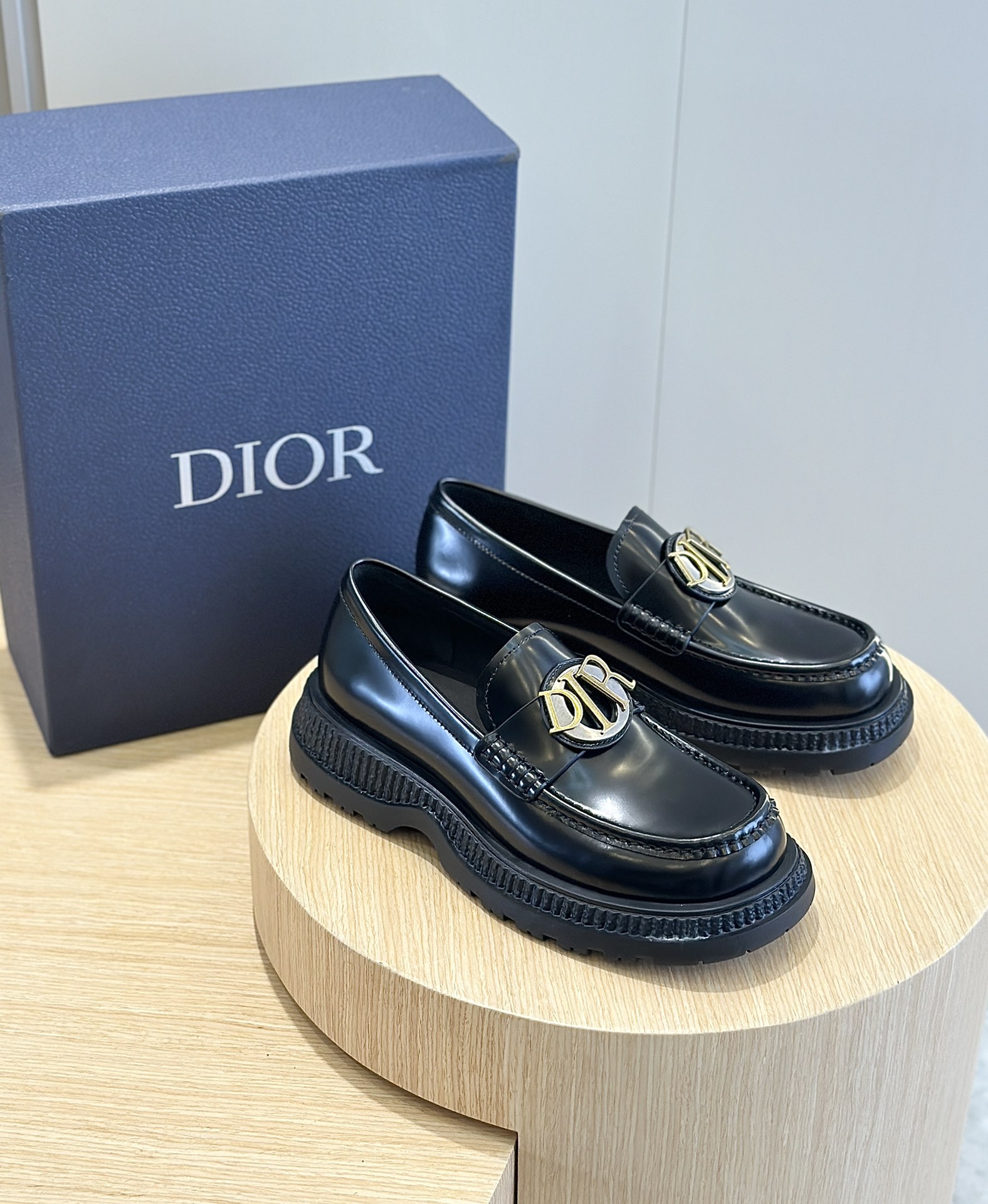 Dior Male Leather Shoes Cow Leather Brown L-s