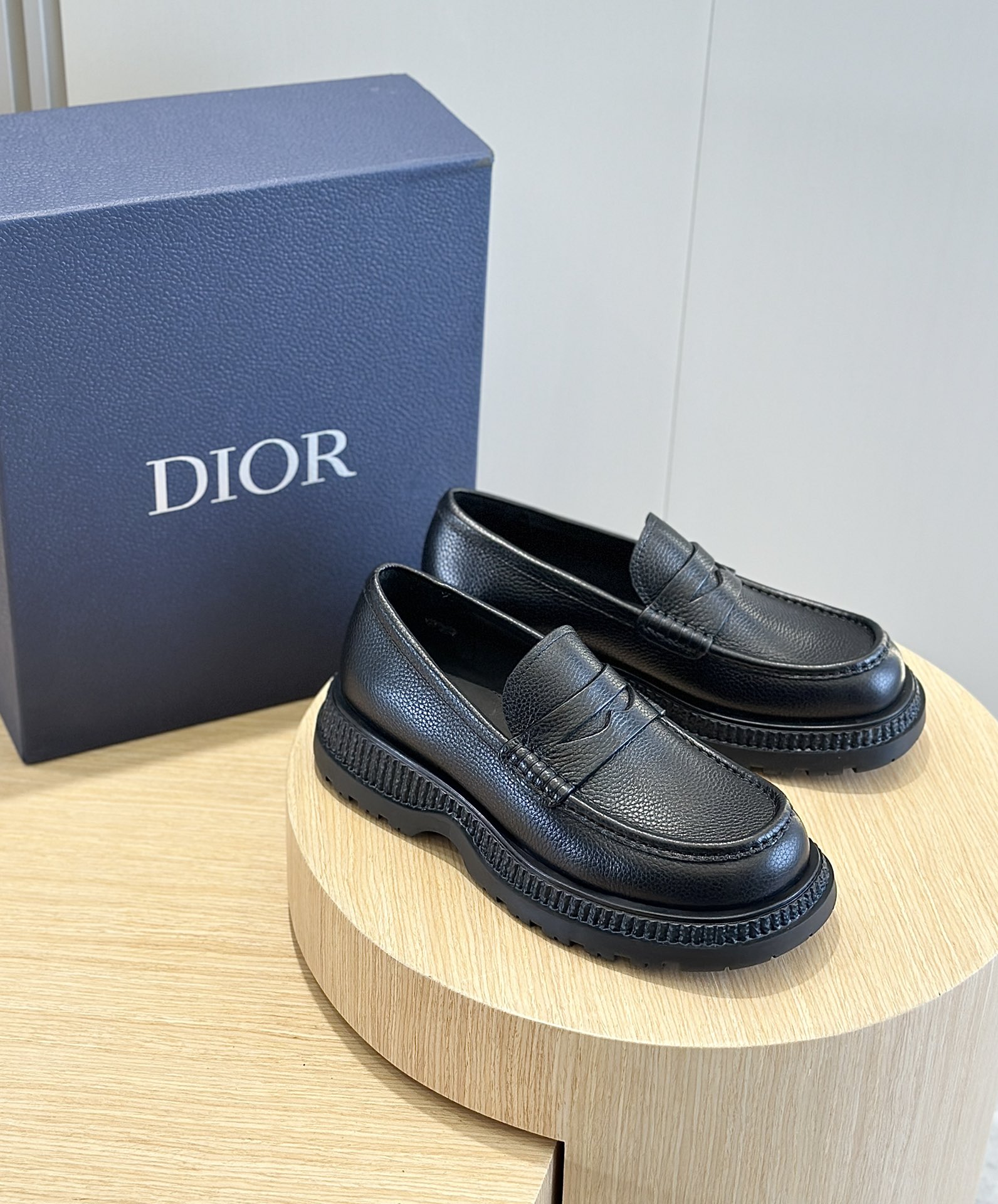 Dior Male Leather Shoes Cow Leather Brown L-s