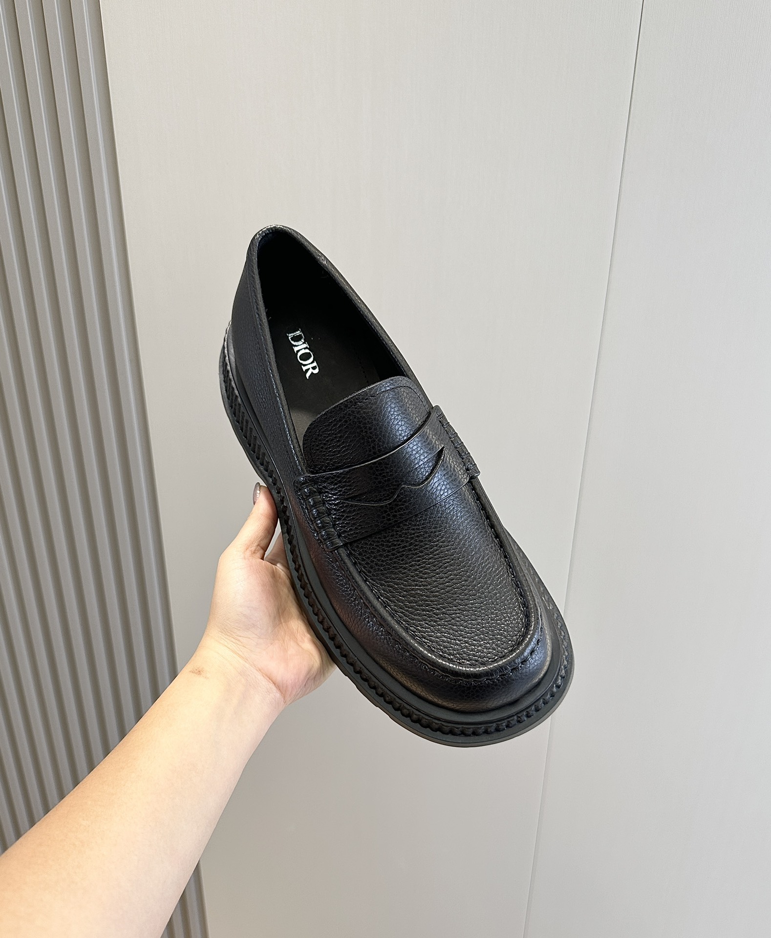 Dior Male Leather Shoes Cow Leather Brown L-s