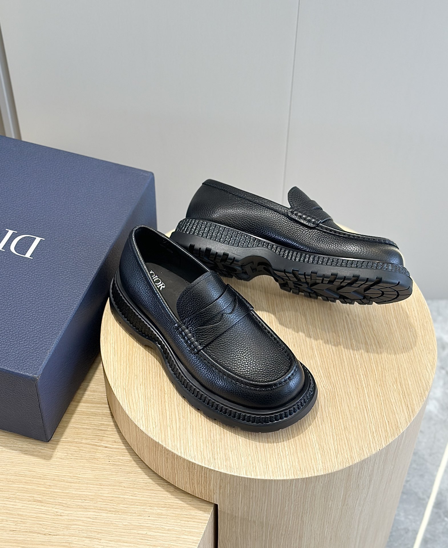 Dior Male Leather Shoes Cow Leather Brown L-s