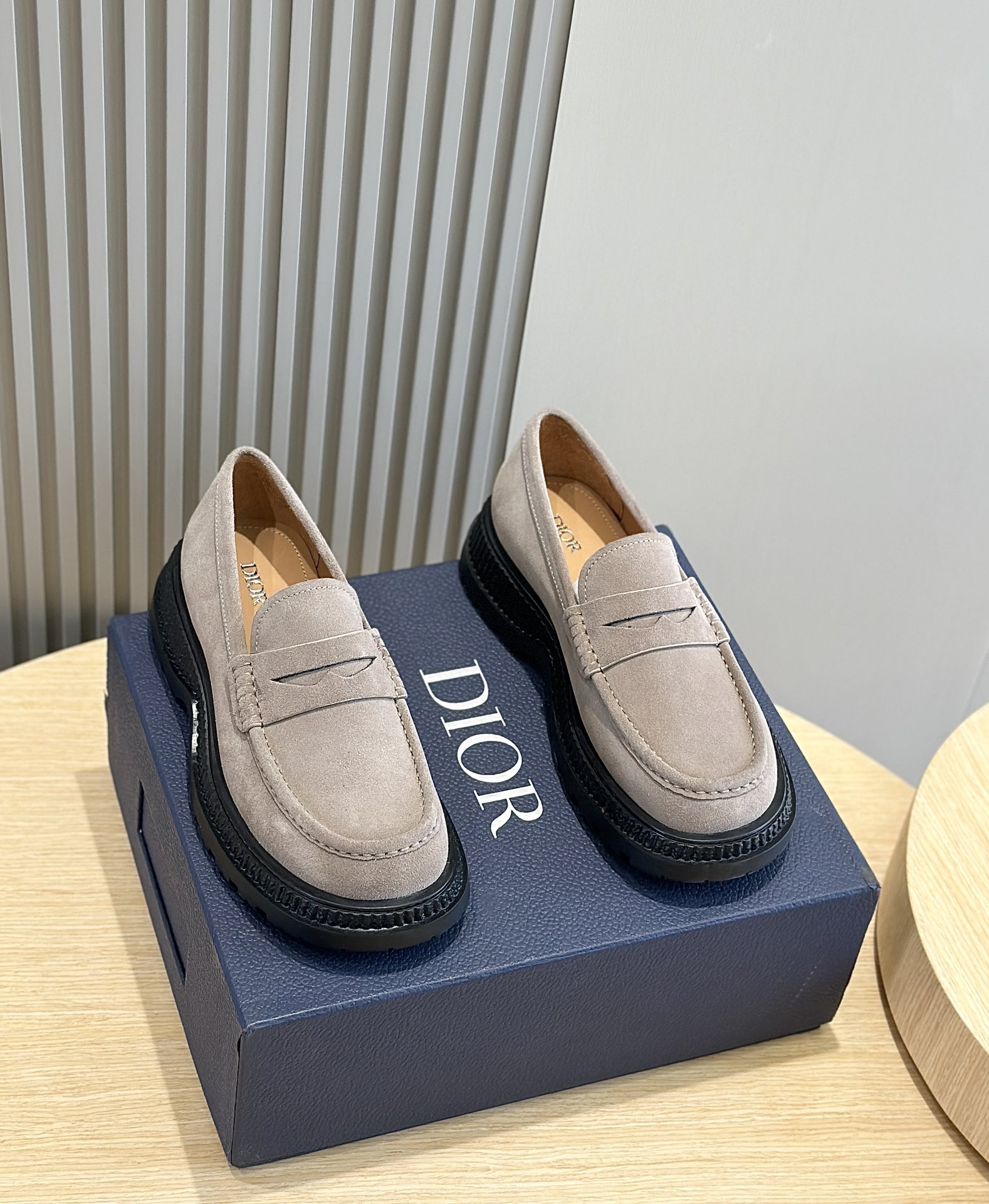 Dior Male Leather Shoes Cow Leather Brown L-s