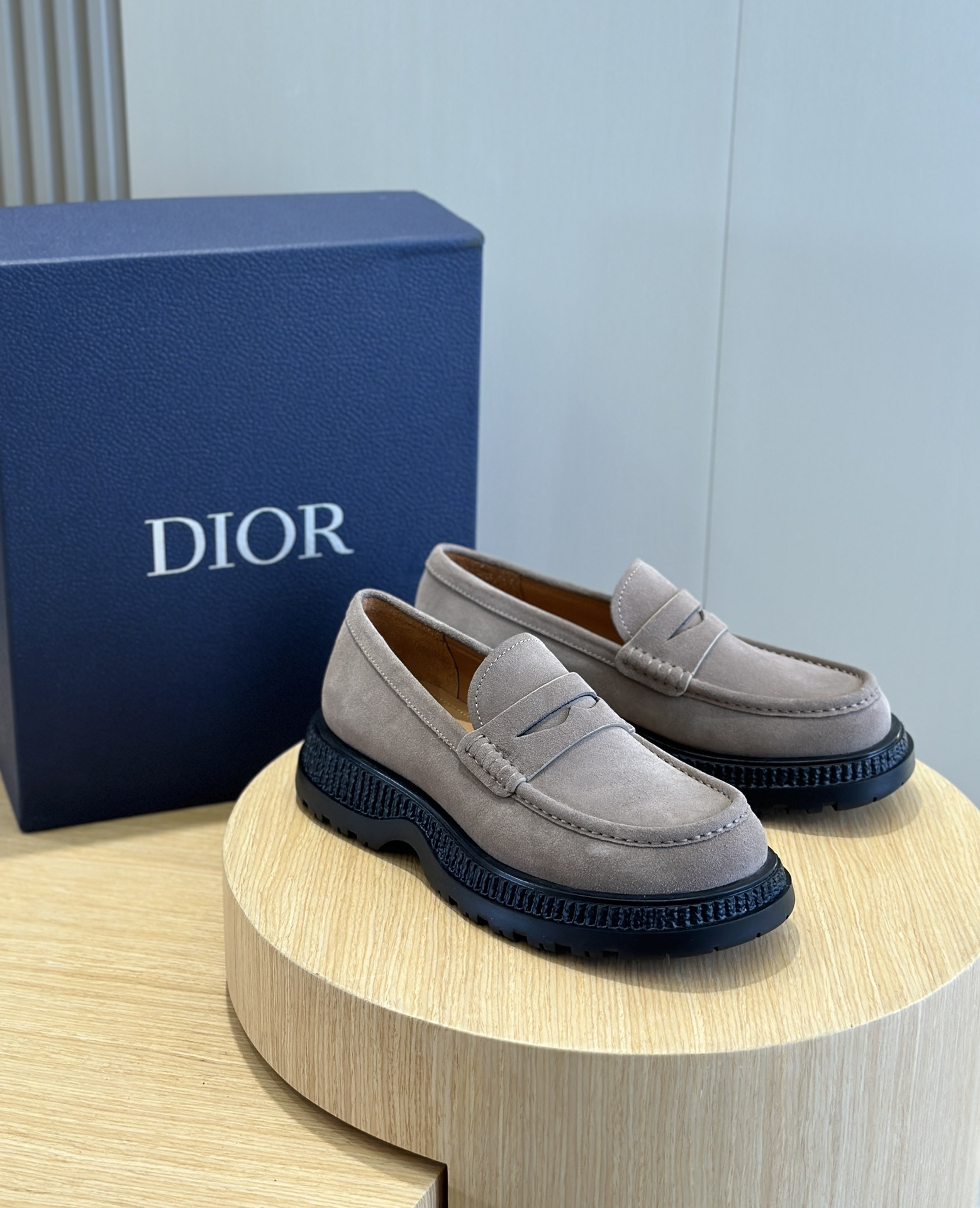 Dior Male Leather Shoes Cow Leather Brown L-s
