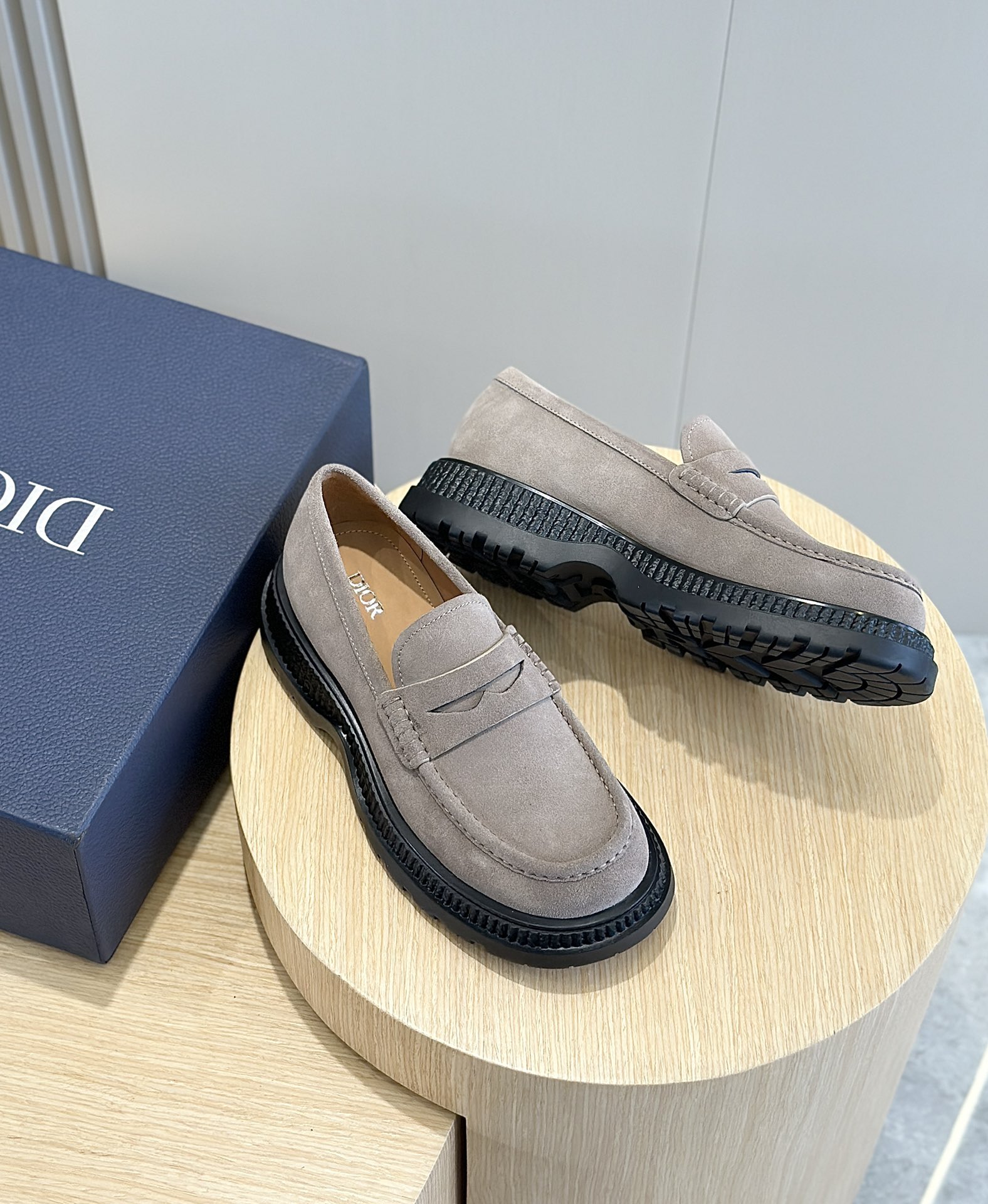 Dior Male Leather Shoes Cow Leather Brown L-s