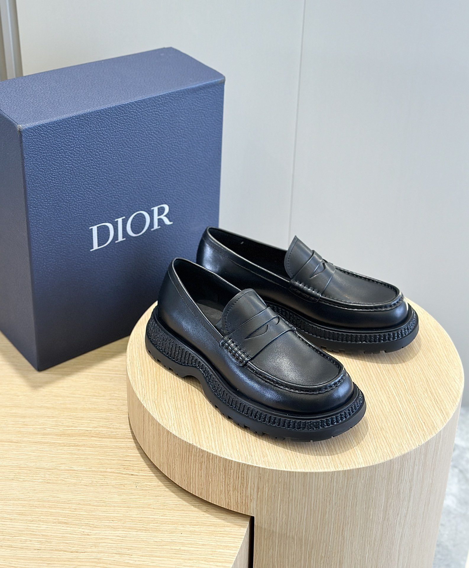 Dior Male Leather Shoes Cow Leather Brown L-s