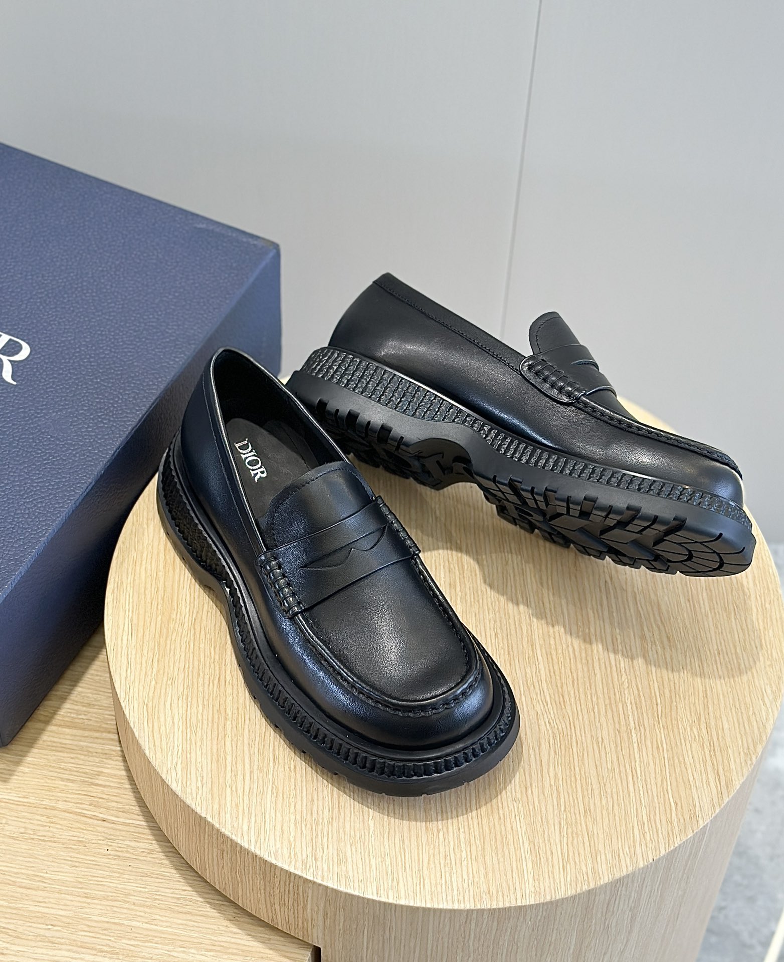 Dior Male Leather Shoes Cow Leather Brown L-s