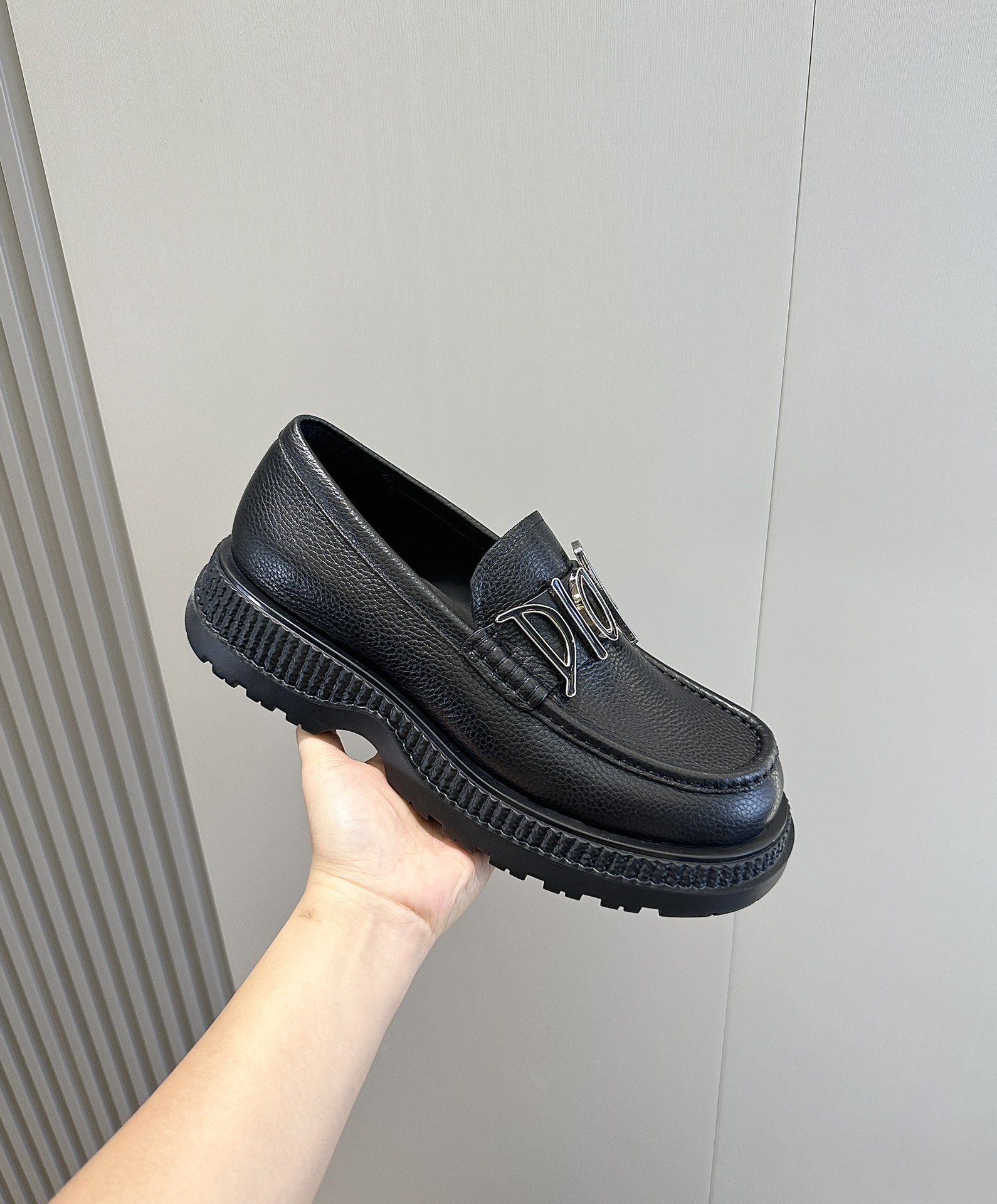 Loafers Cow Leather Black L-s