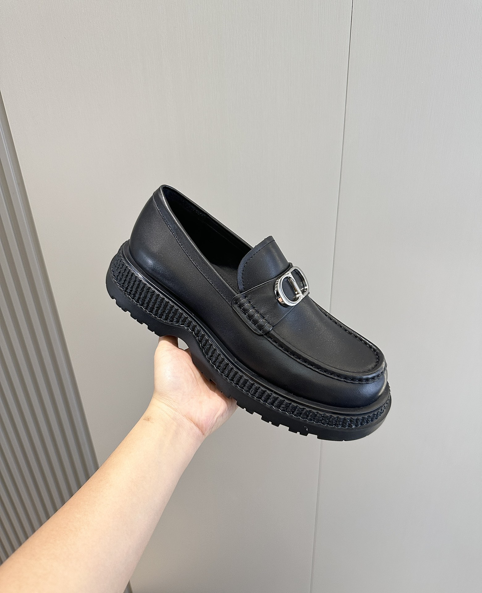 Loafers Cow Leather Black L-s