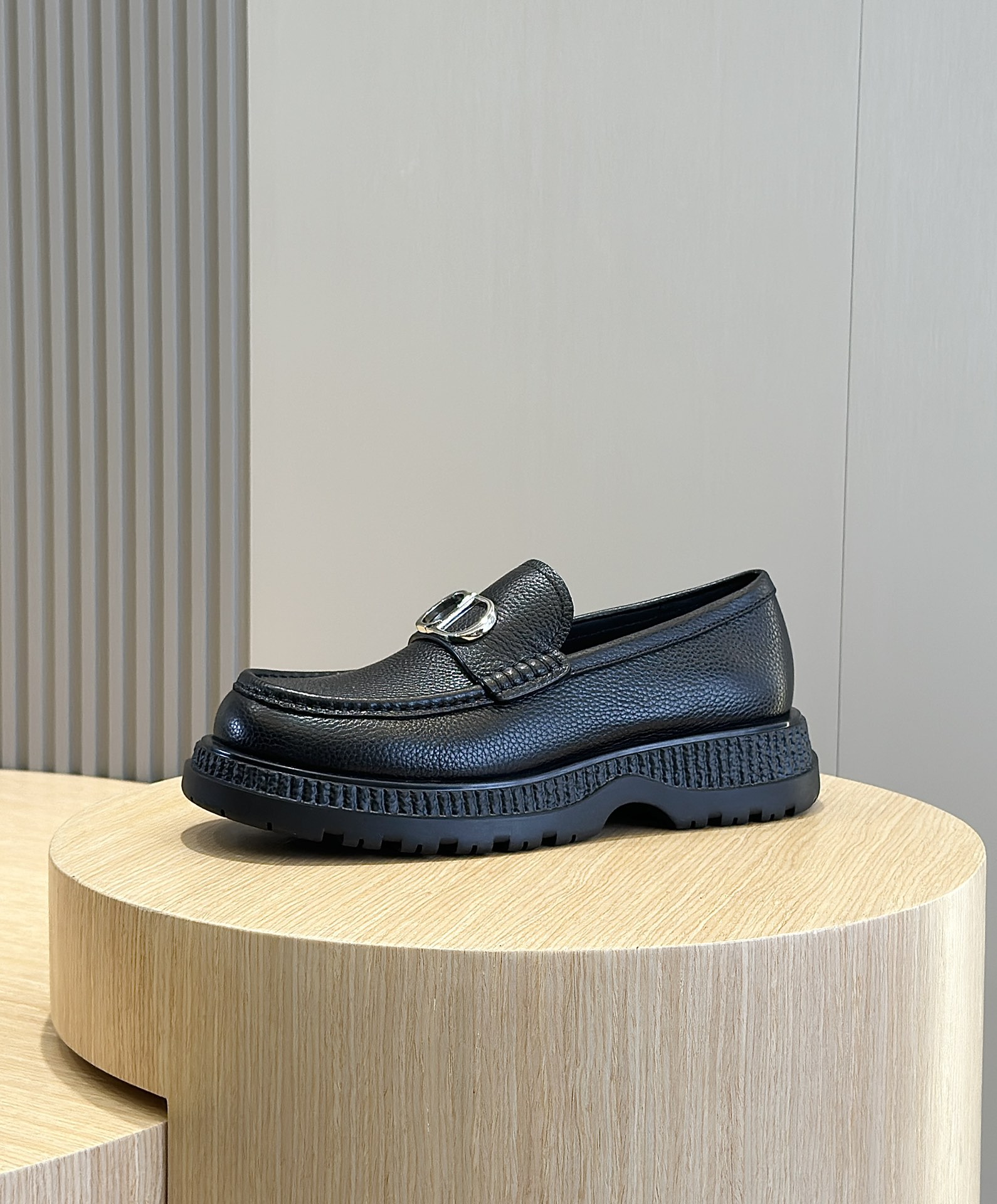 Loafers Cow Leather Black L-s