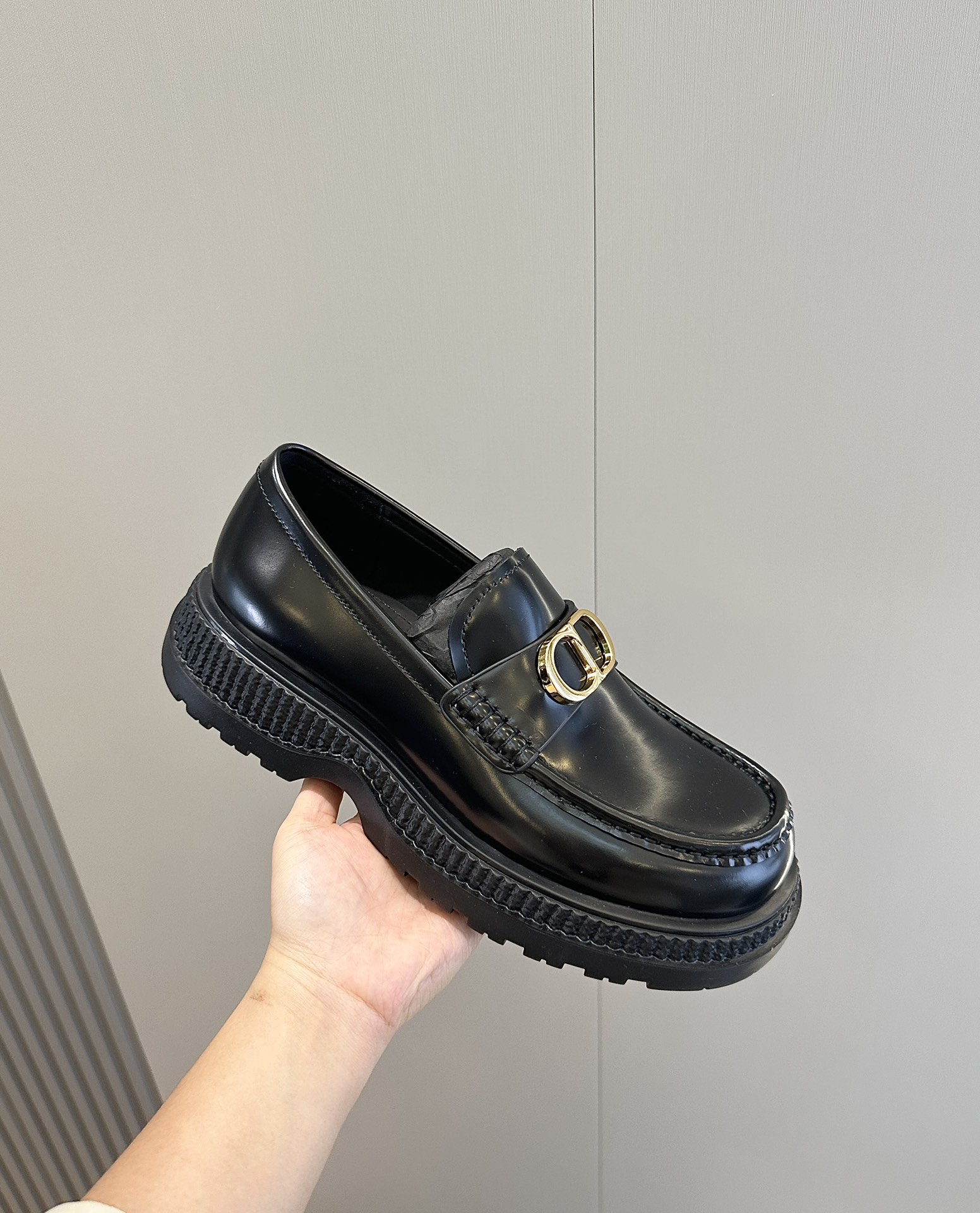 Loafers Cow Leather Black L-s