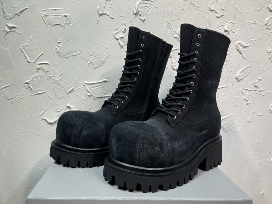 Balenciaga Male Boots Cow Leather M-l-s