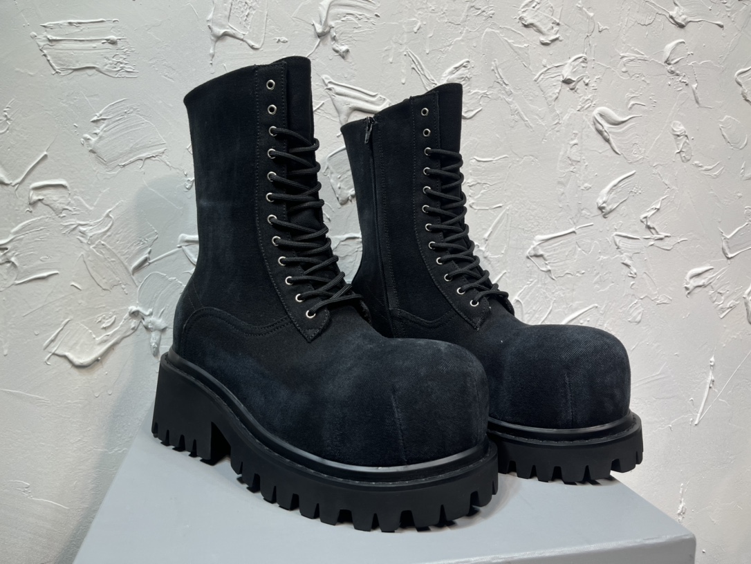 Balenciaga Male Boots Cow Leather M-l-s