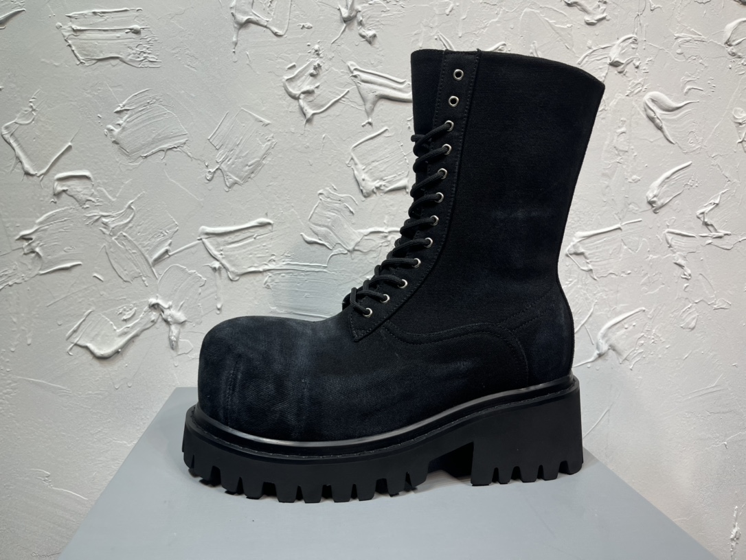 Balenciaga Male Boots Cow Leather M-l-s