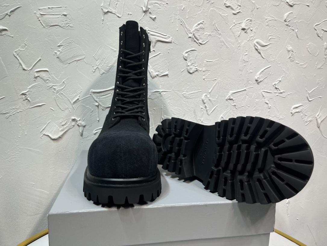 Balenciaga Male Boots Cow Leather M-l-s