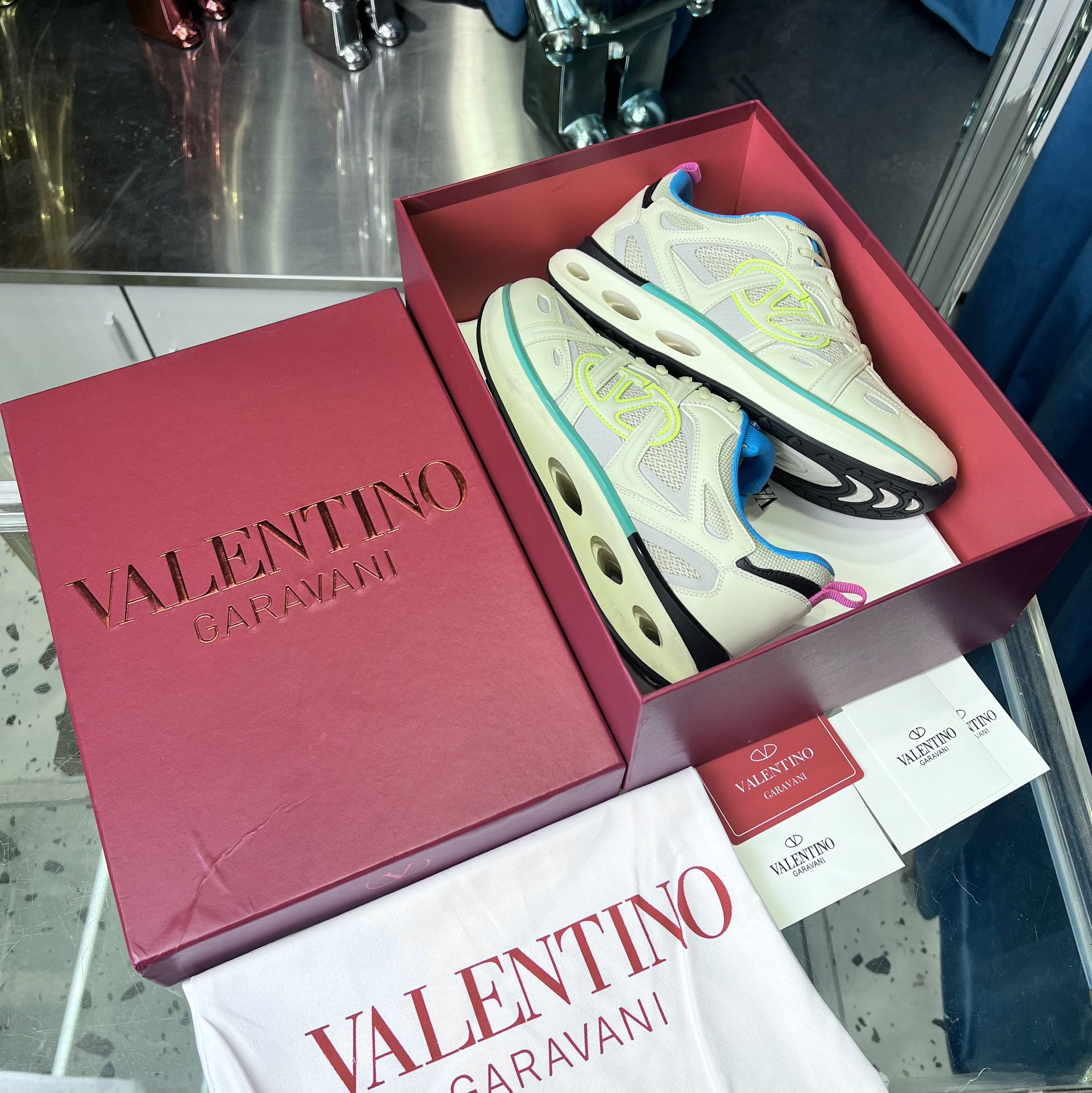 Valentino Male Sneakers Breathable L