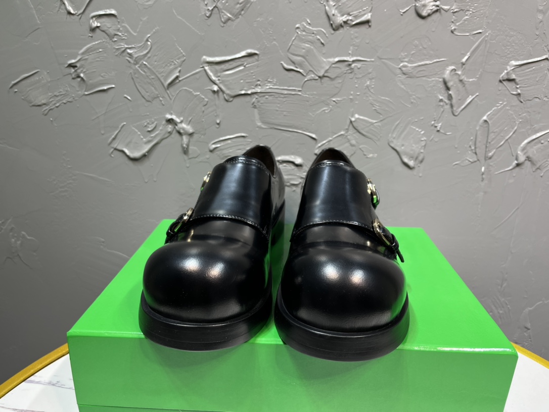 Bottega Veneta Male Leather Shoes Real Leather M