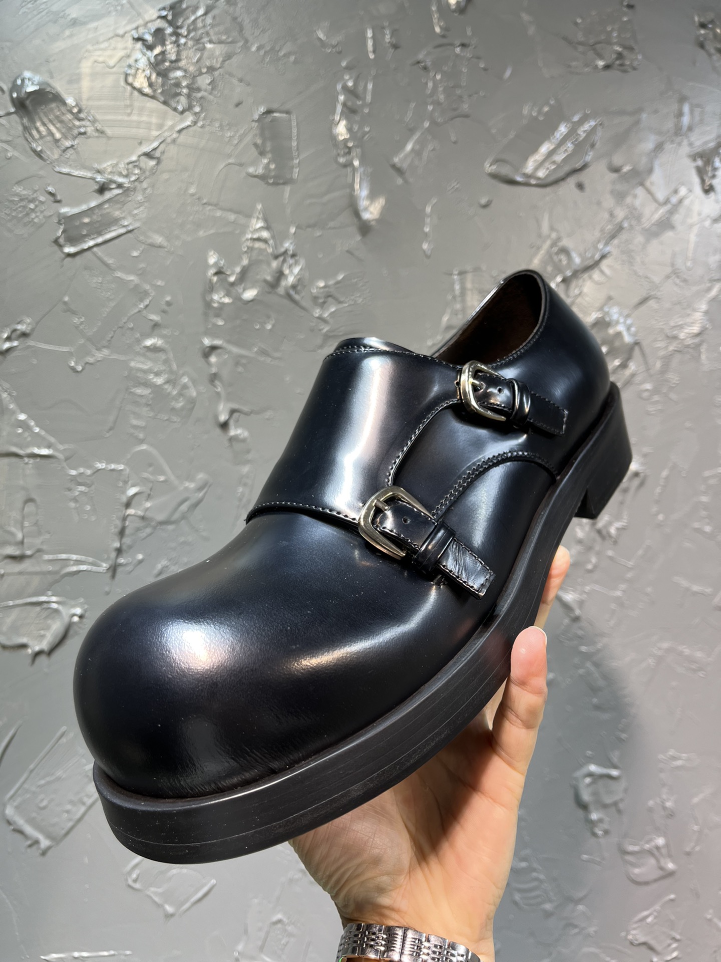 Bottega Veneta Male Leather Shoes Real Leather M