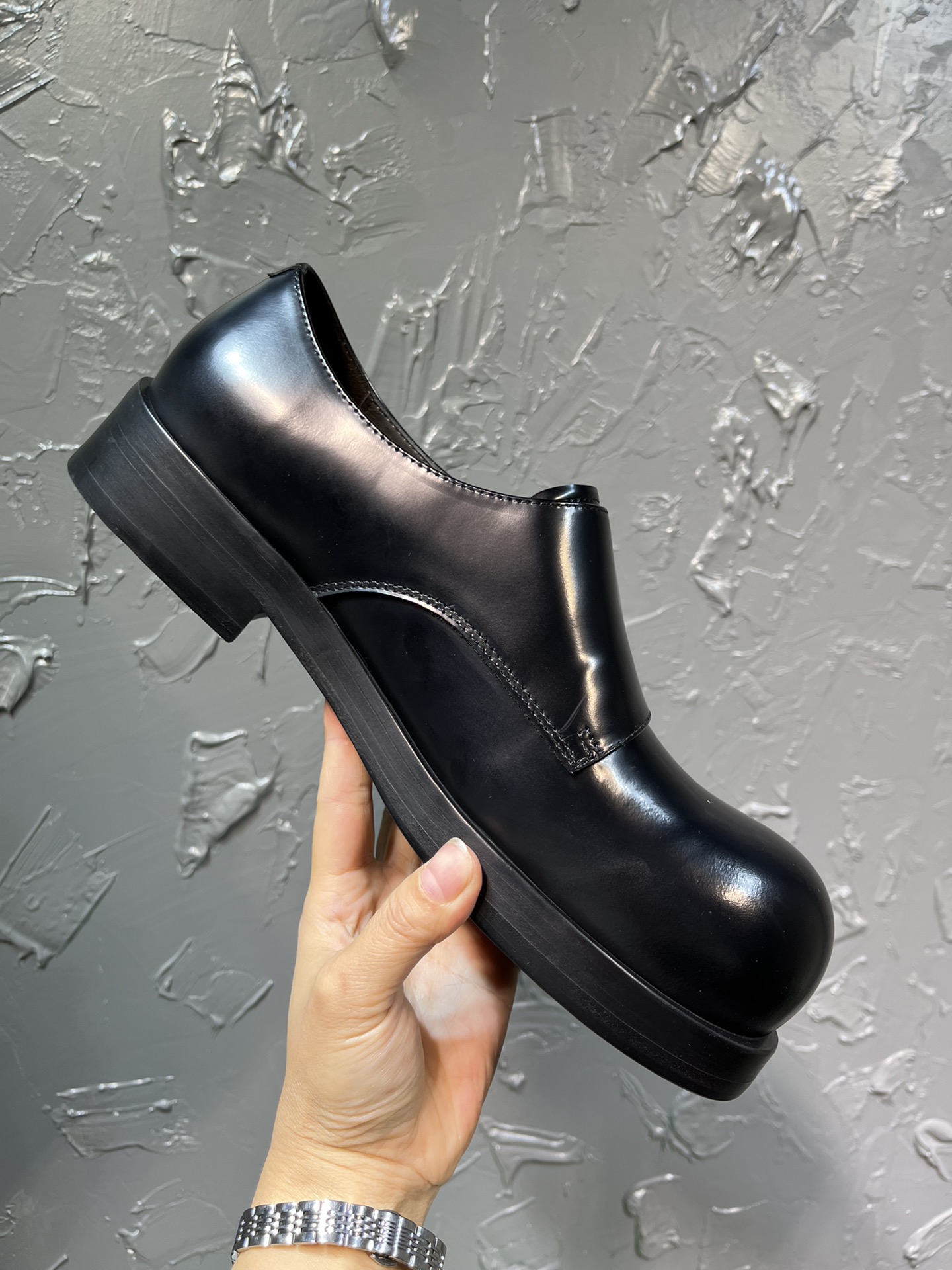 Bottega Veneta Male Leather Shoes Real Leather M