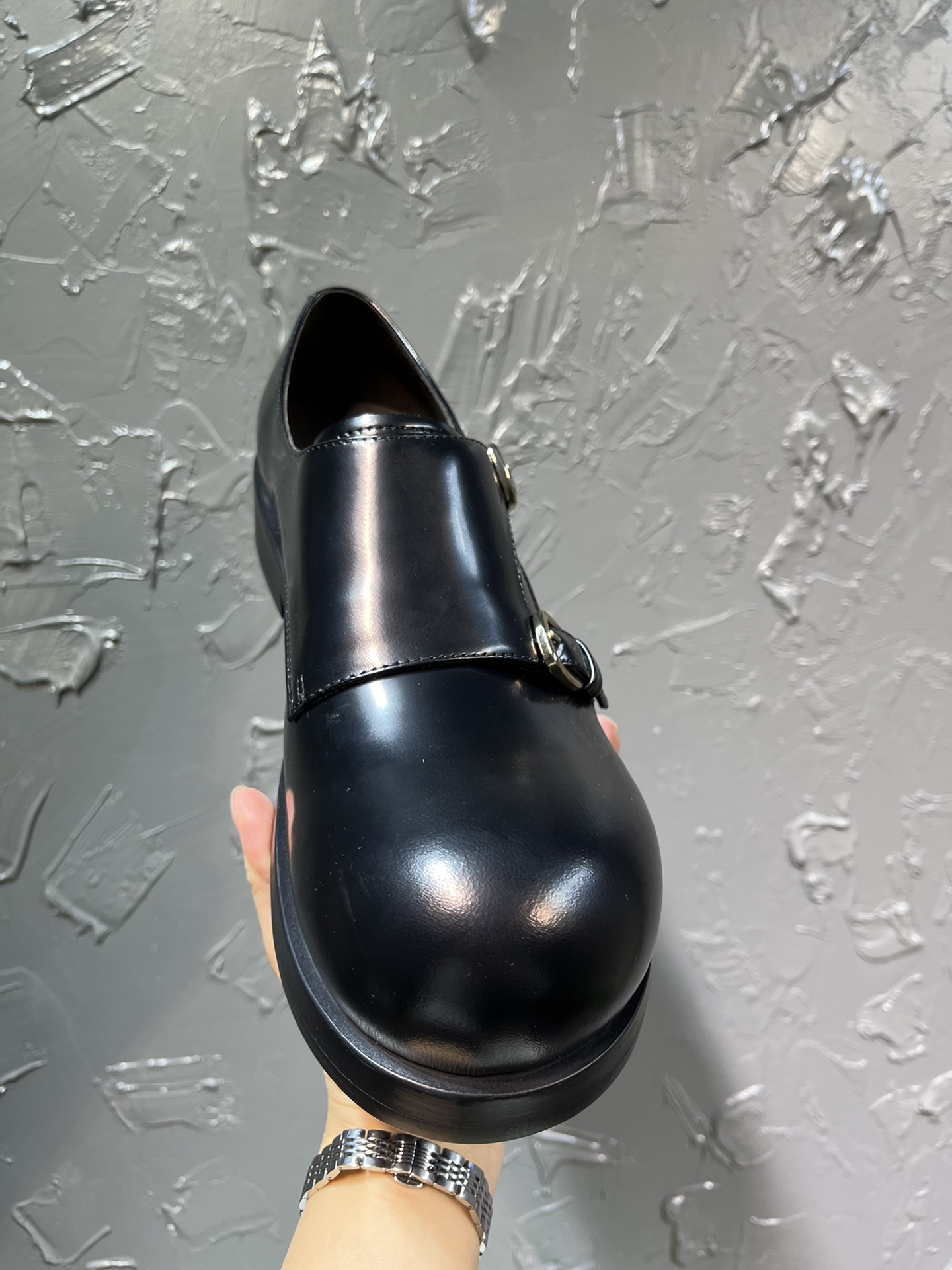 Bottega Veneta Male Leather Shoes Real Leather M