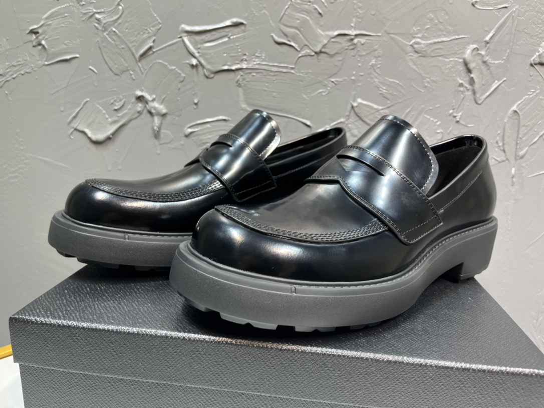 Adidas Prada Loafers Cow Leather M