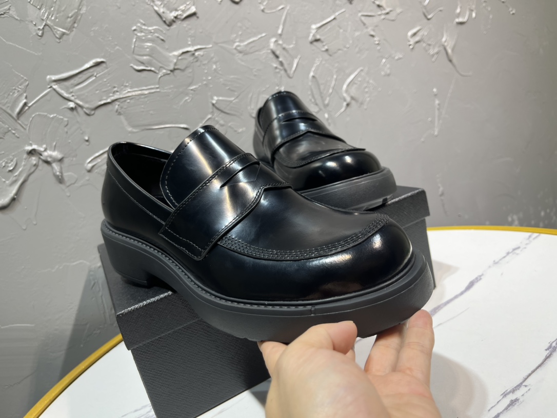 Adidas Prada Loafers Cow Leather M