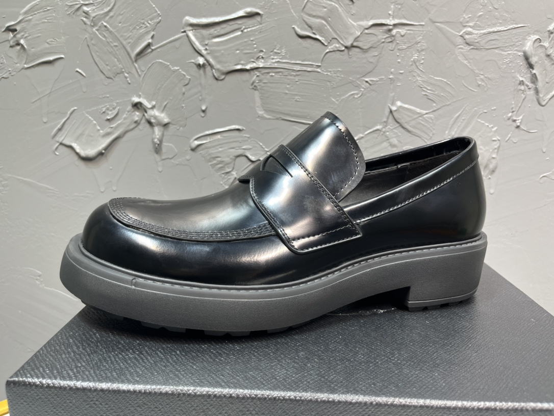Adidas Prada Loafers Cow Leather M