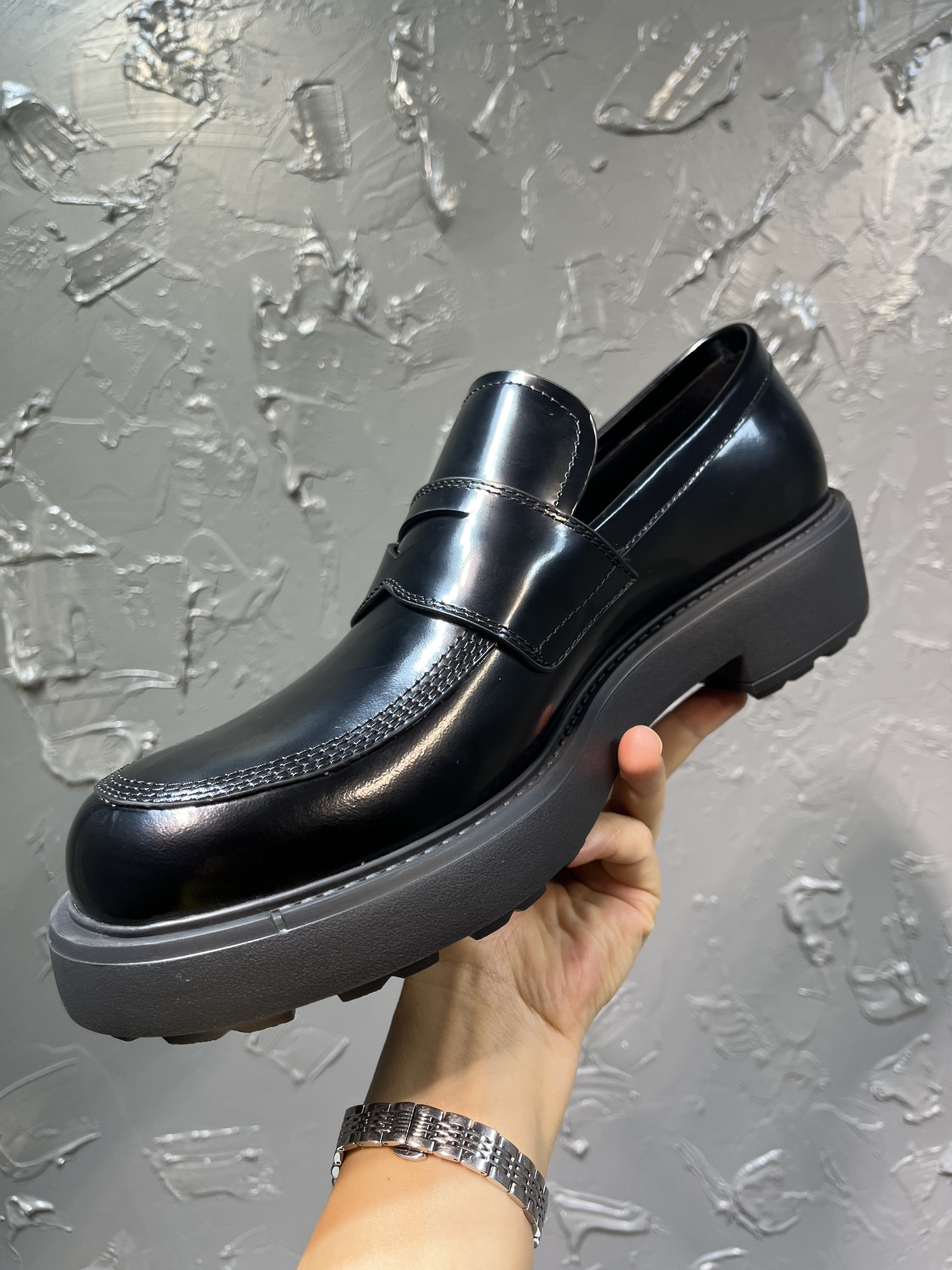 Adidas Prada Loafers Cow Leather M