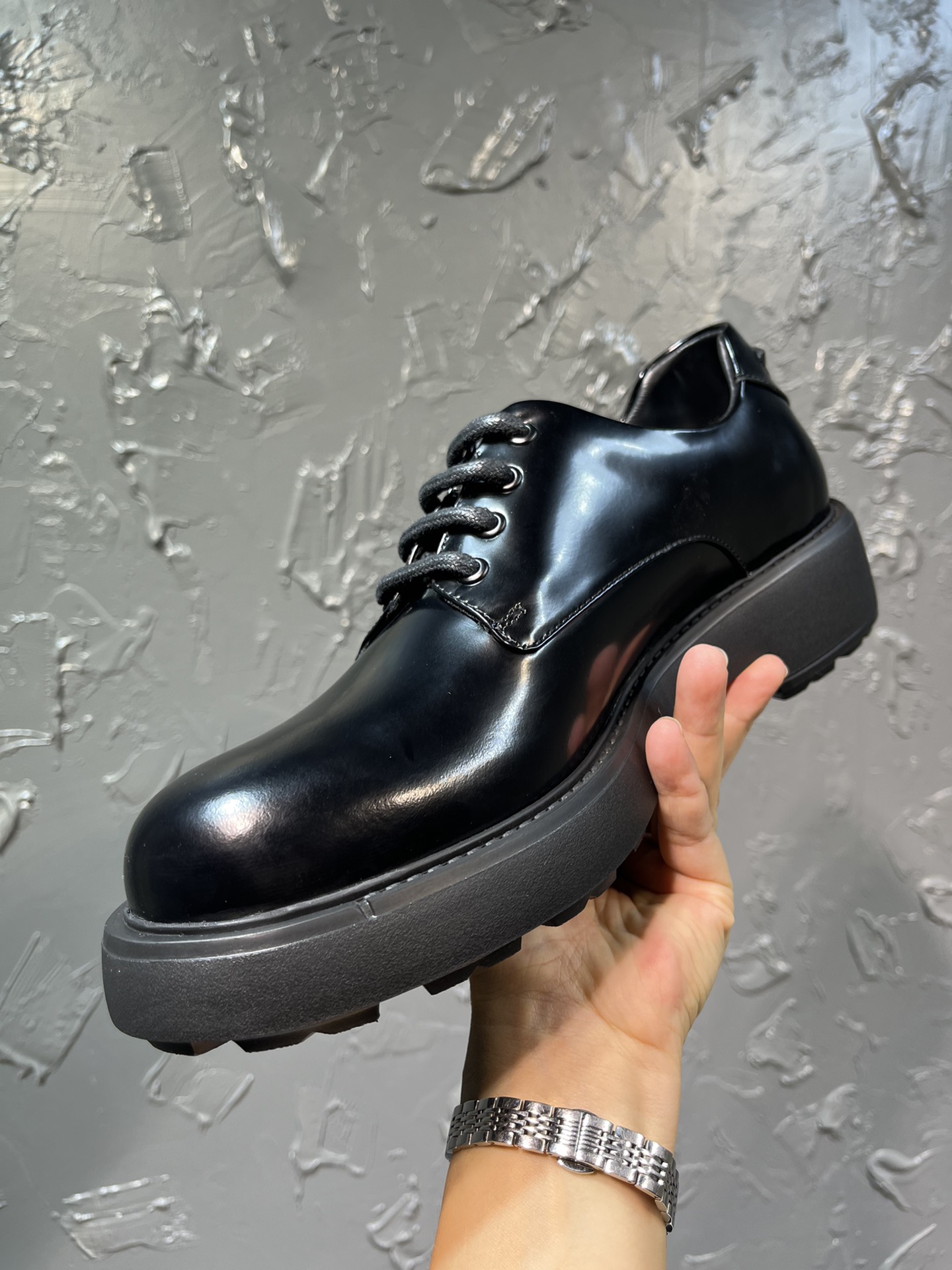 Adidas Prada Loafers Cow Leather M