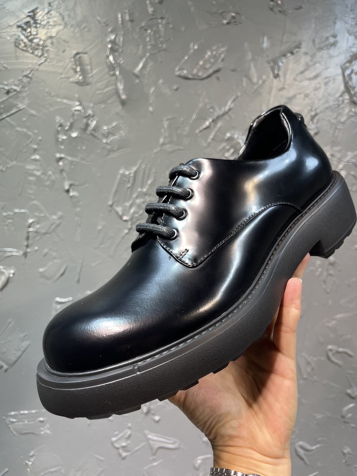 Adidas Prada Loafers Cow Leather M