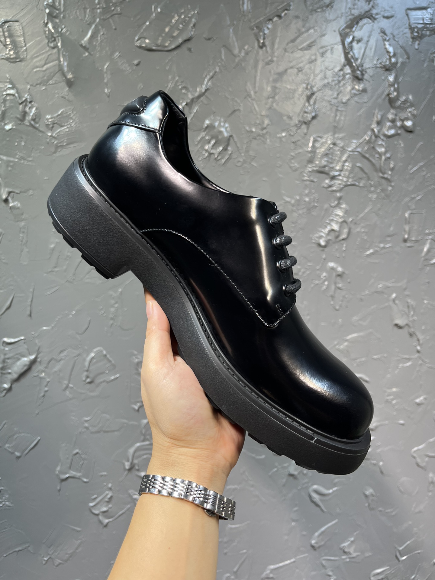 Adidas Prada Loafers Cow Leather M