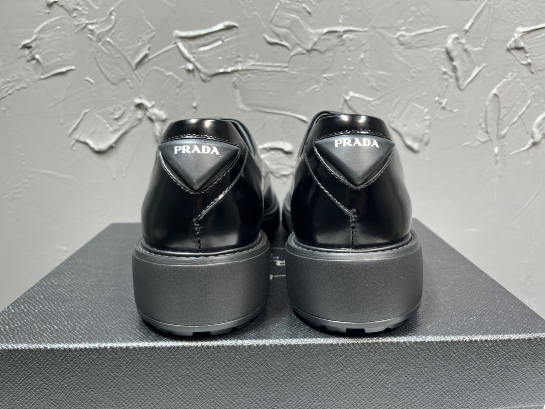 Adidas Prada Loafers Cow Leather M