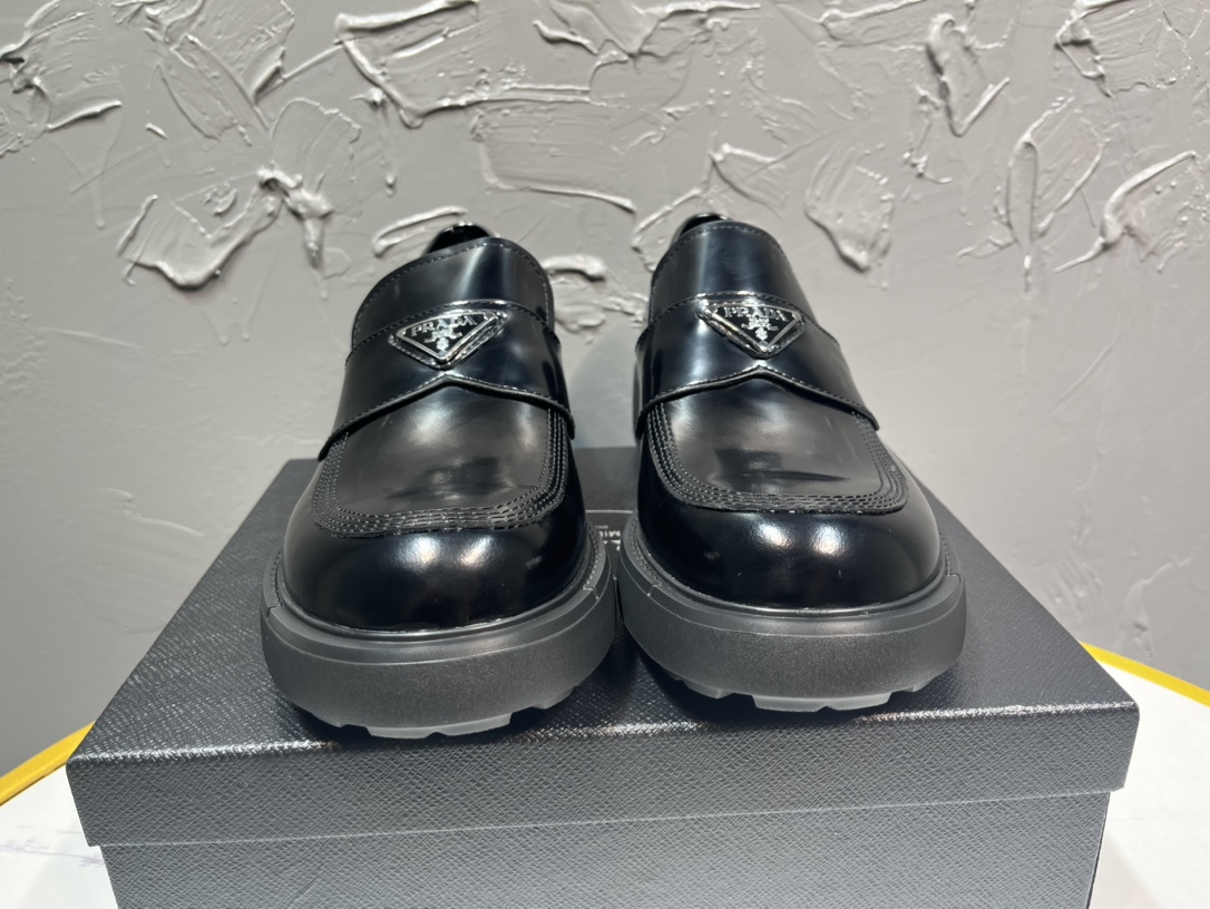 Adidas Prada Loafers Cow Leather M
