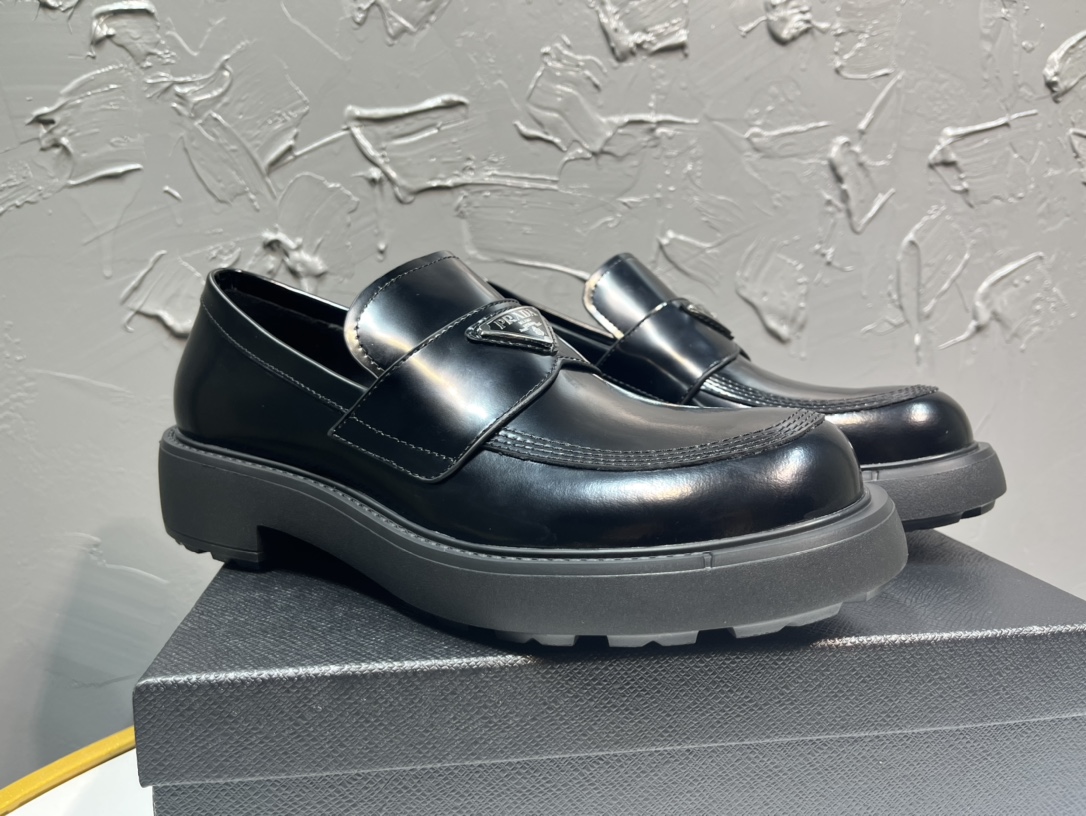 Adidas Prada Loafers Cow Leather M