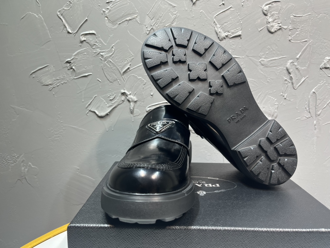 Adidas Prada Loafers Cow Leather M