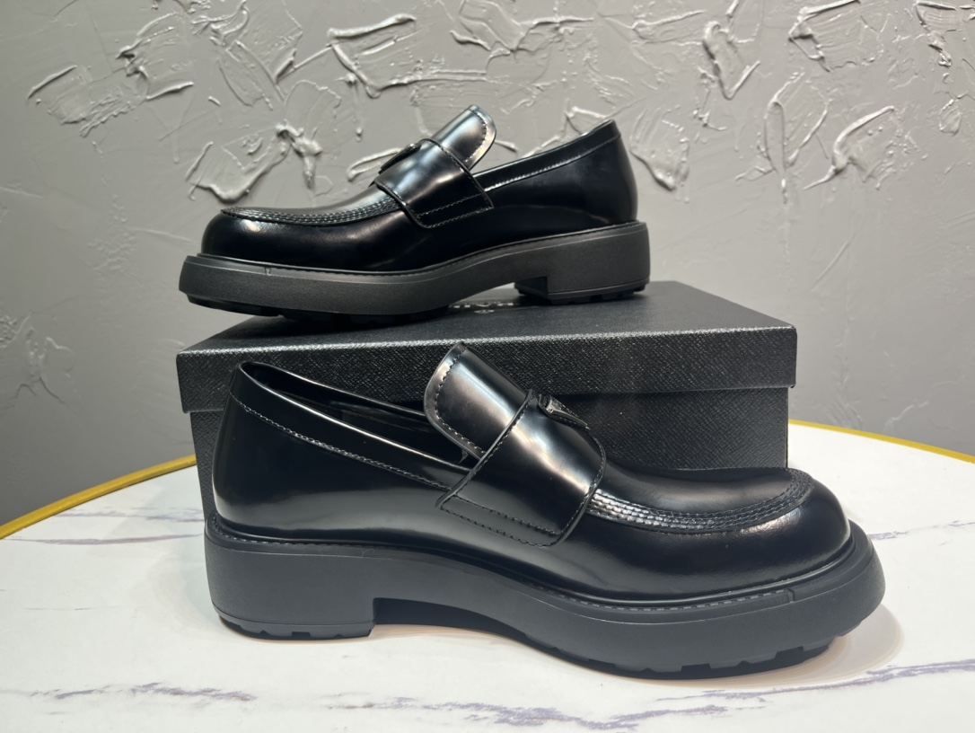 Adidas Prada Loafers Cow Leather M