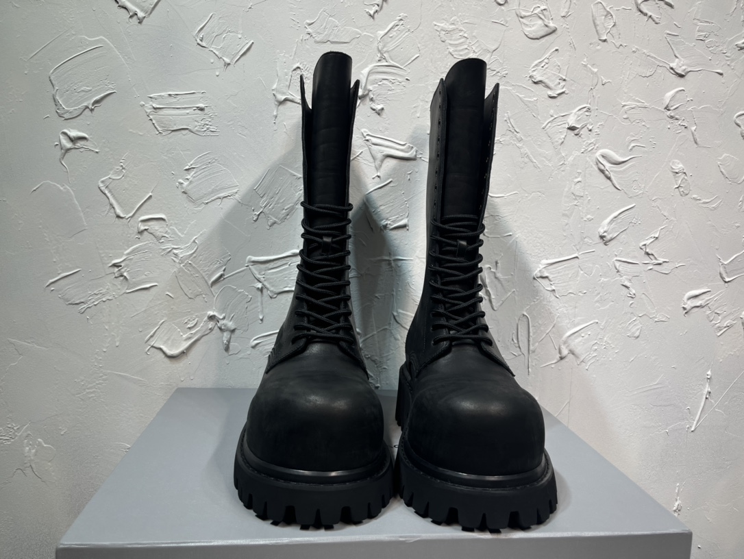 Balenciaga Male Boots Cow Leather M-l-s