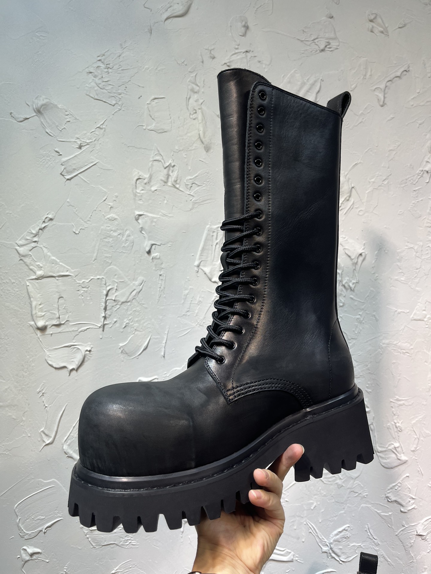 Balenciaga Male Boots Cow Leather M-l-s