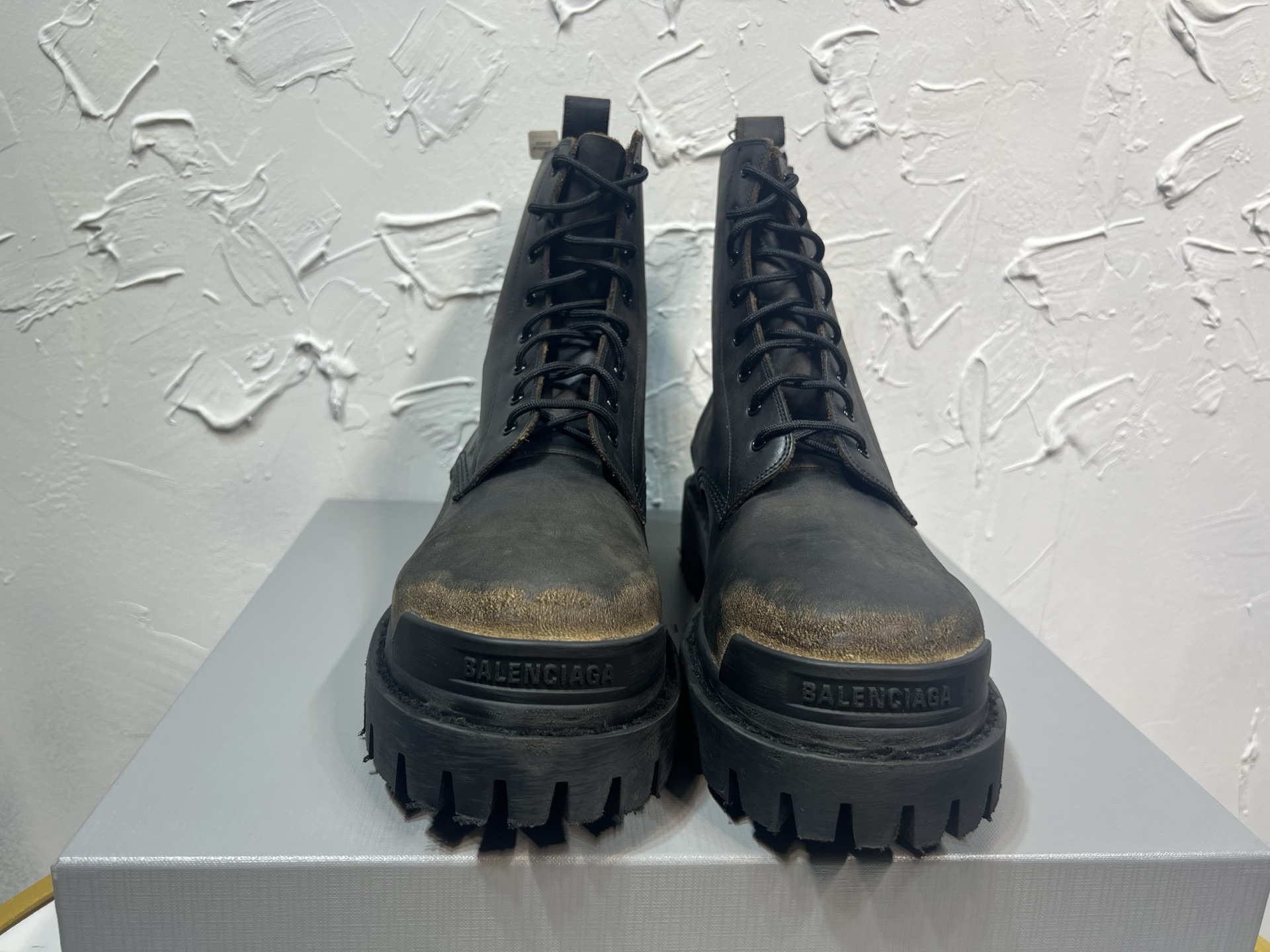 Balenciaga Male Boots Cow Leather 46-m-l-s
