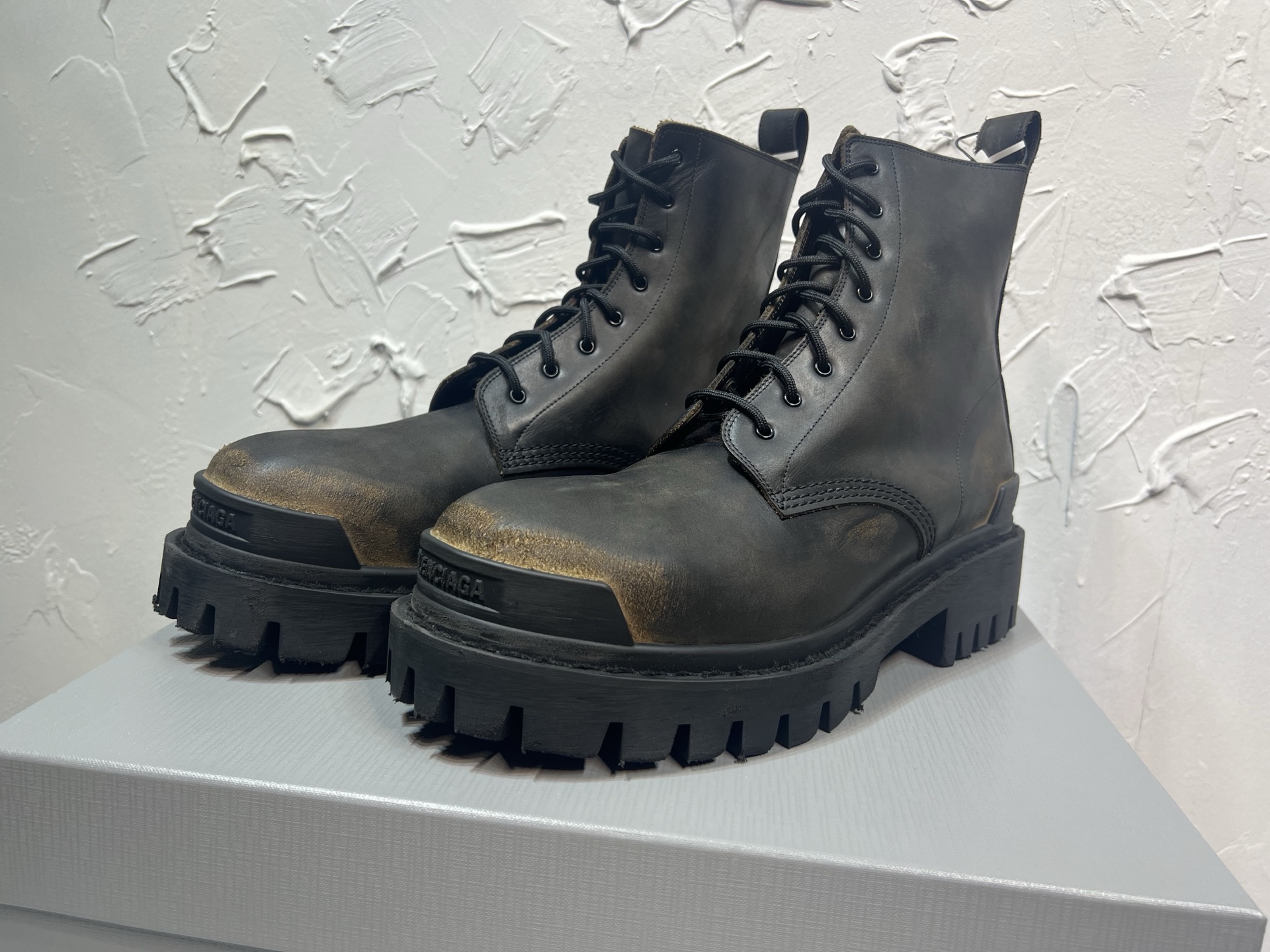 Balenciaga Male Boots Cow Leather 46-m-l-s