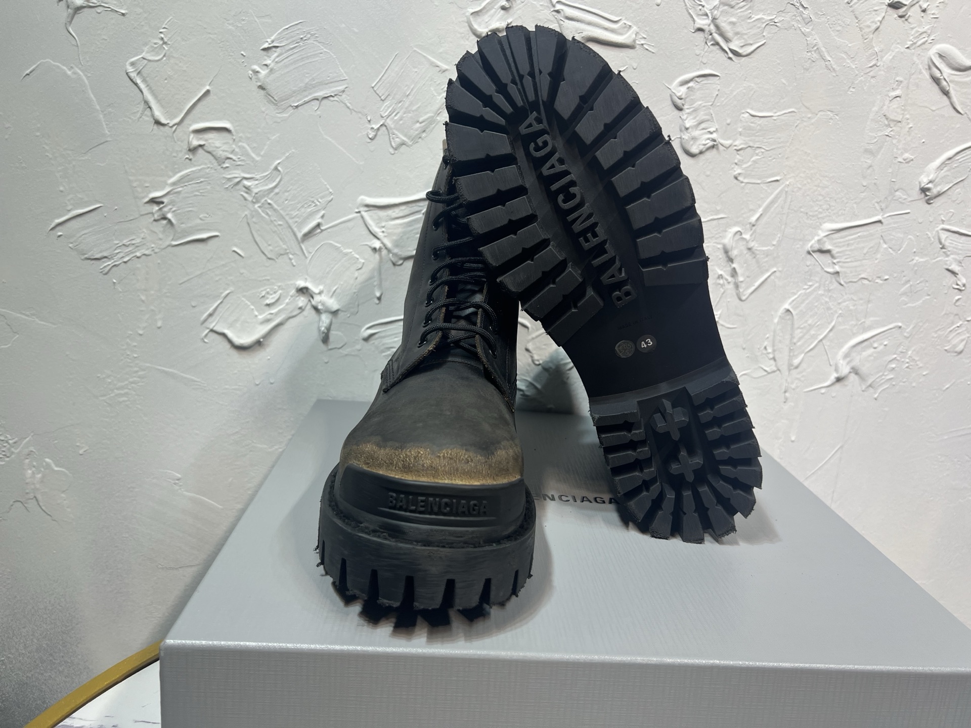 Balenciaga Male Boots Cow Leather 46-m-l-s