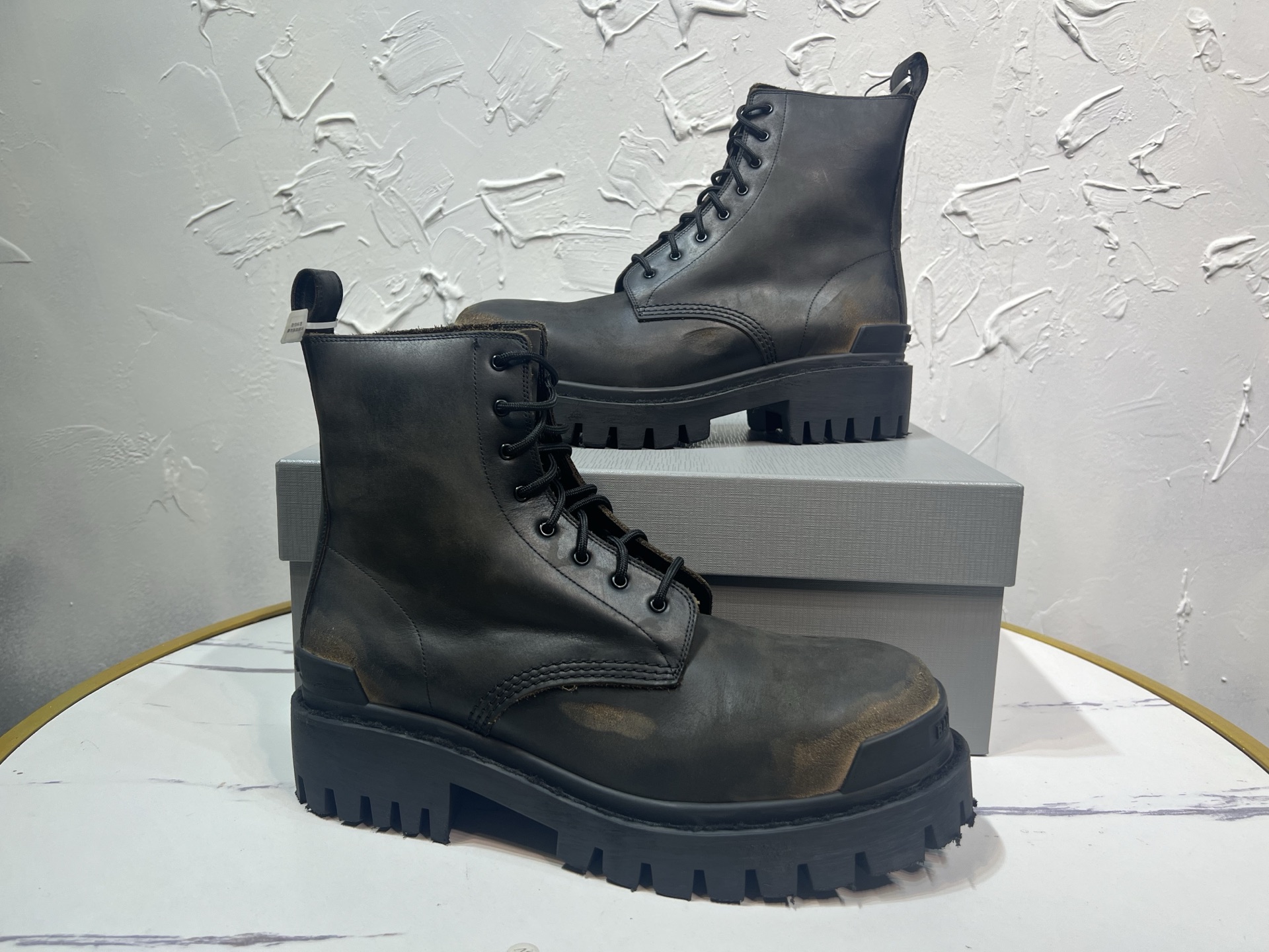 Balenciaga Male Boots Cow Leather 46-m-l-s