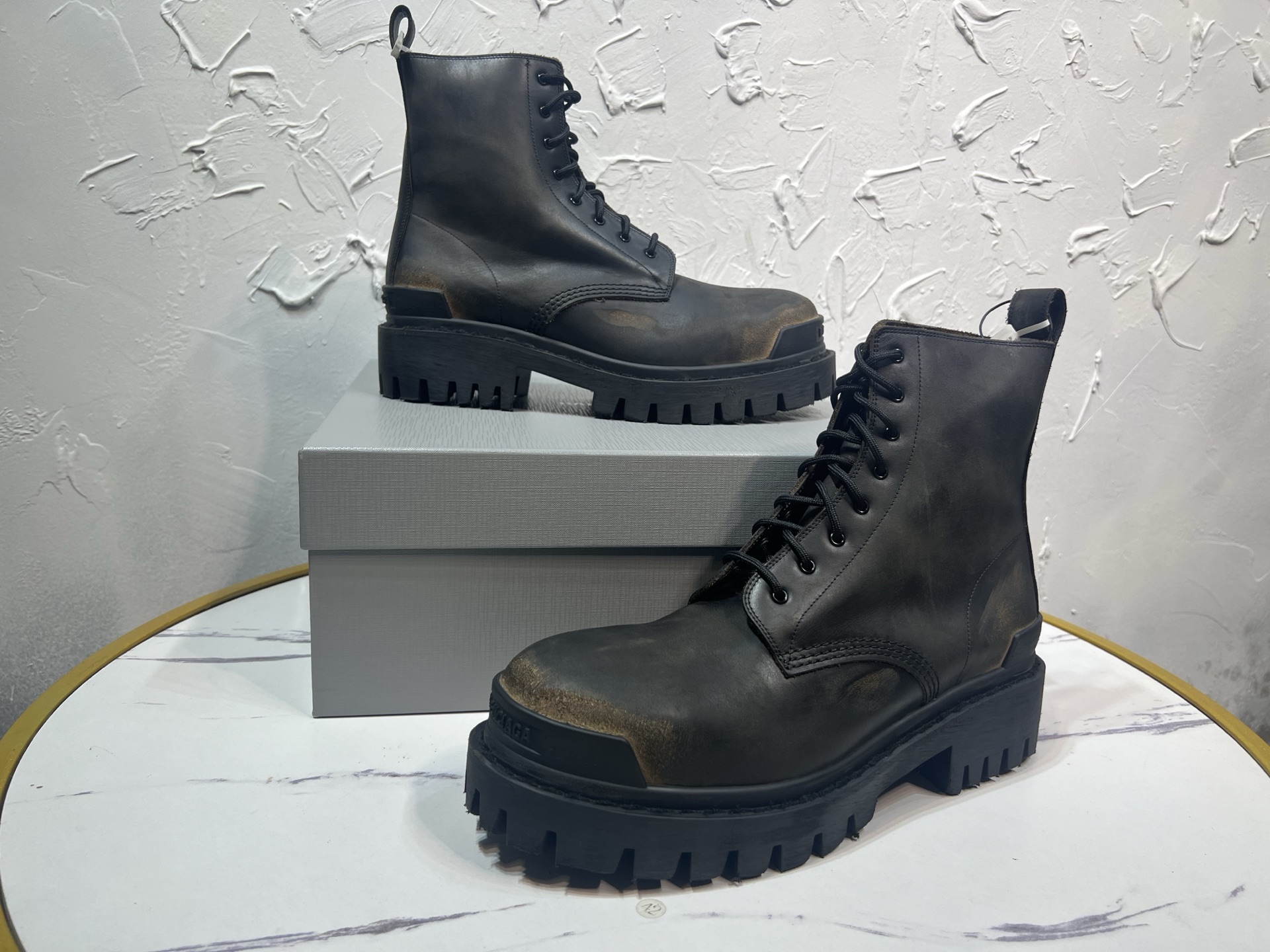 Balenciaga Male Boots Cow Leather 46-m-l-s
