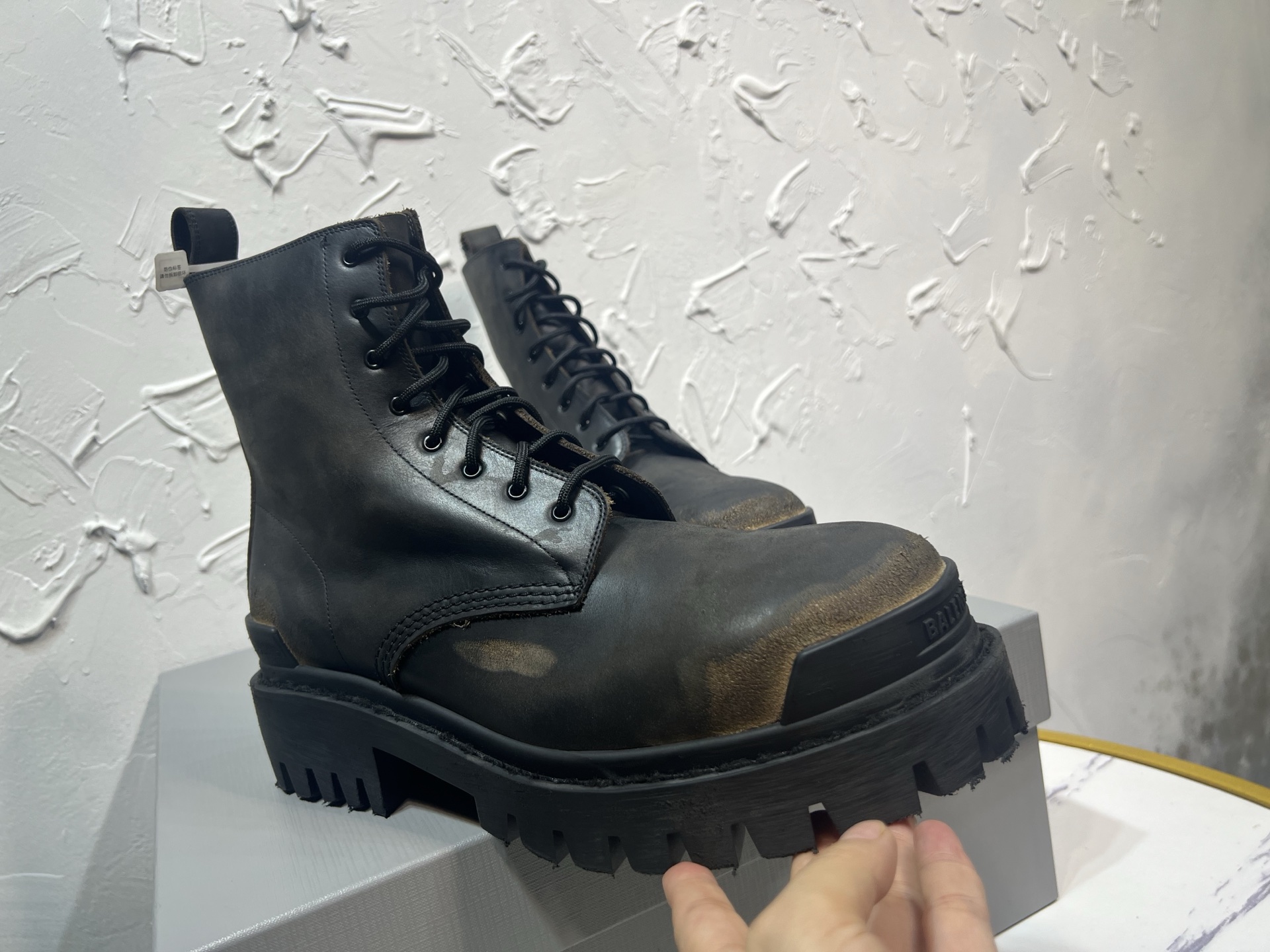 Balenciaga Male Boots Cow Leather 46-m-l-s