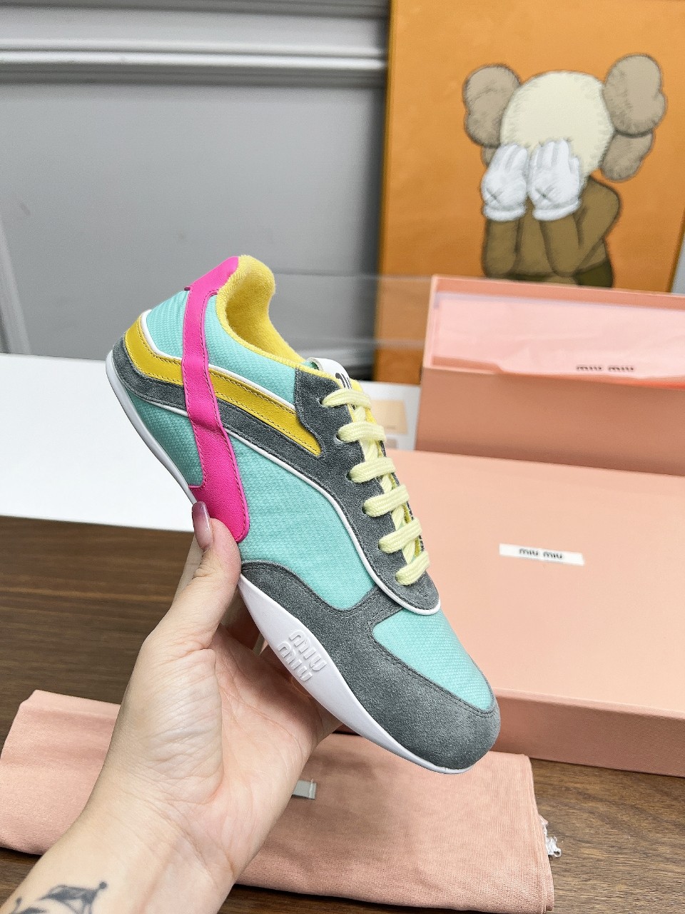 Miu Miu Male Basic Shoes Mesh Lightweight M